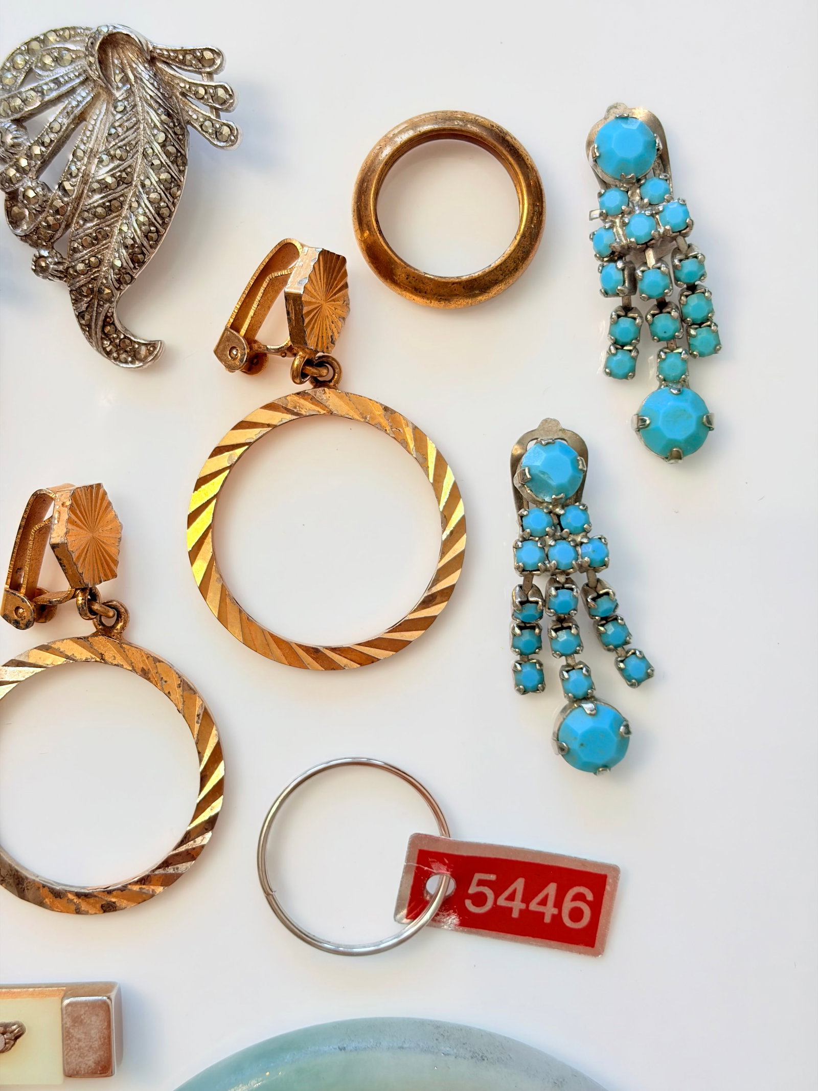MIXED LOT- BANGLE, LARGE CROSS ETC - 4