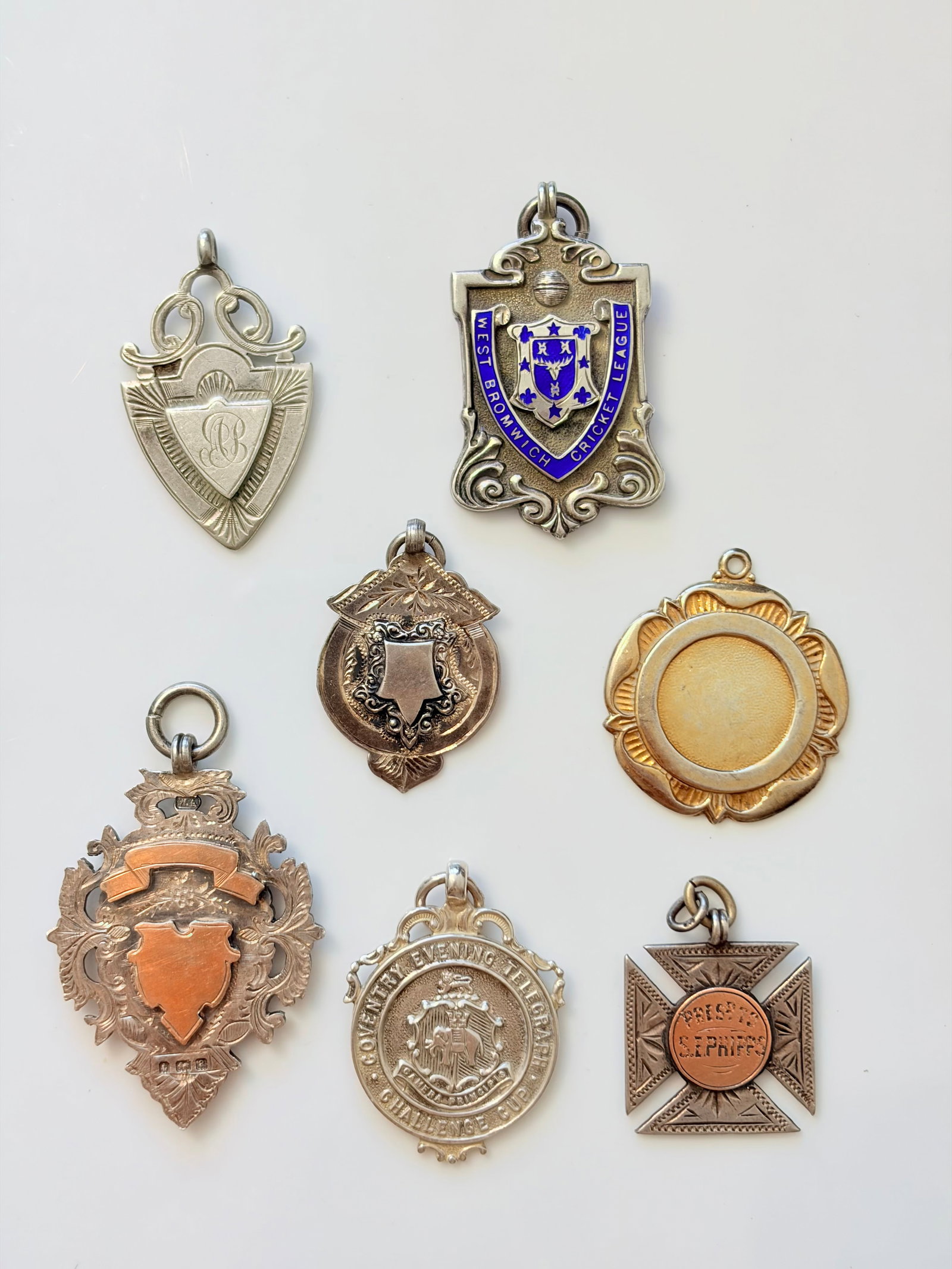 MIXED LOT- SILVER MEDALS ETC: MIXED LOT- SILVER MEDALS ETC