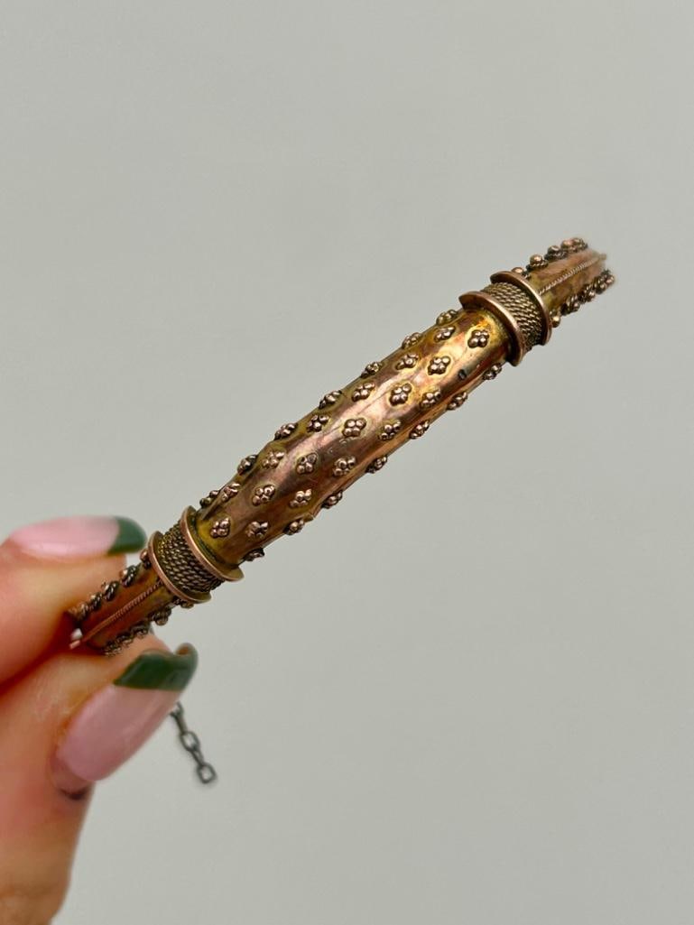 Antique Yellow Gold Bangle Bracelet (1 of 7)