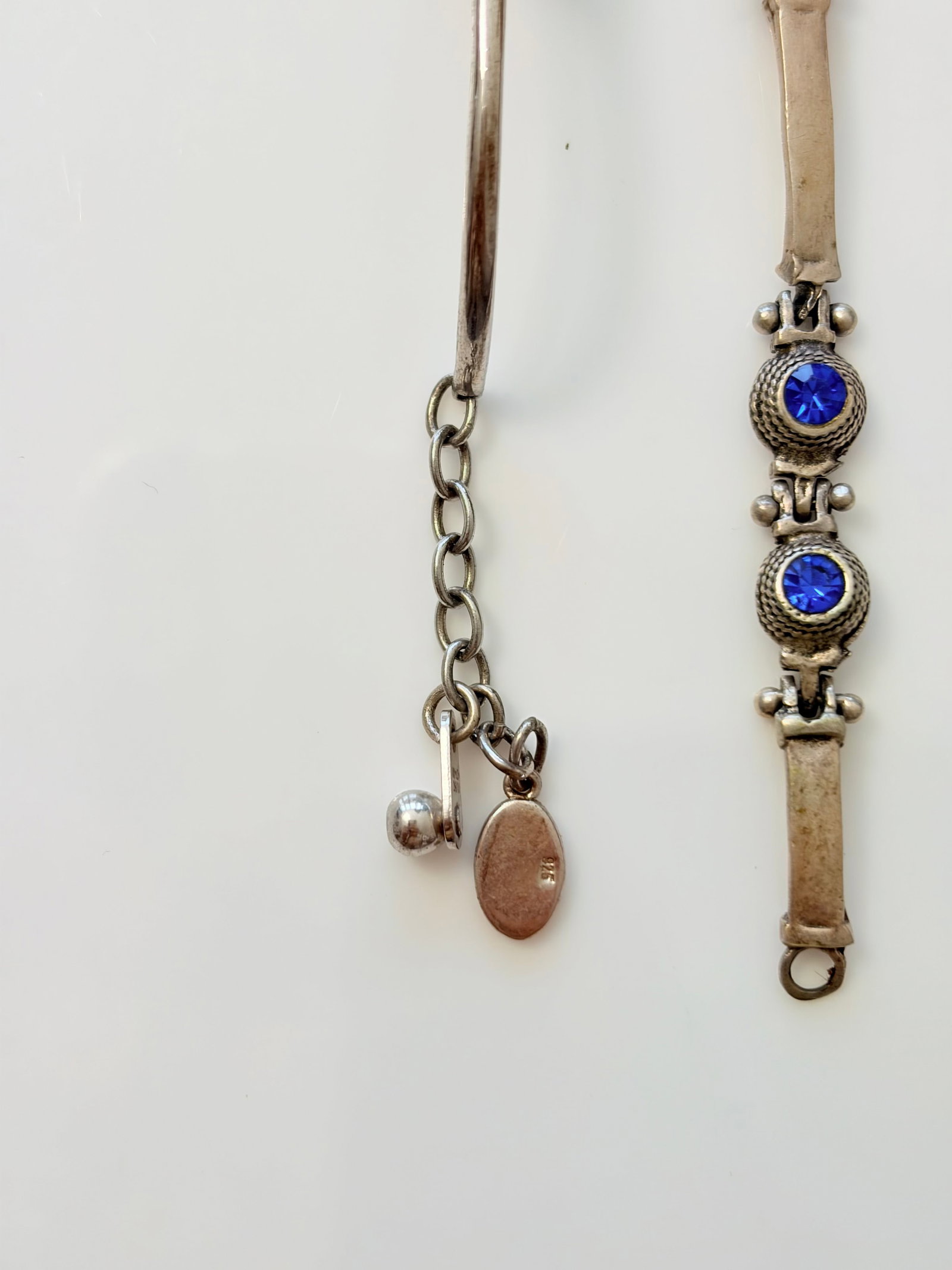 MIXED LOT- 2X 925 SILVER BRACELETS - 4