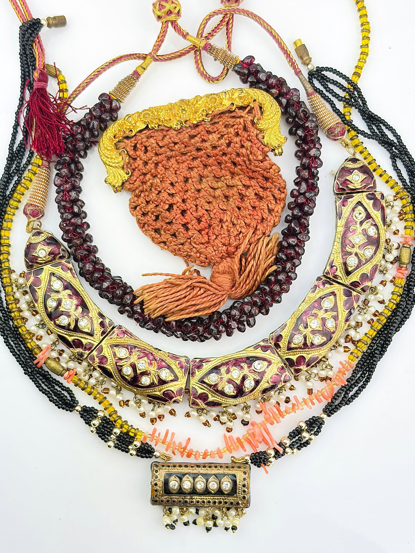 MIXED LOT OF INDIAN STYLE NECKLACES / JEWELLERY (1 of 1)