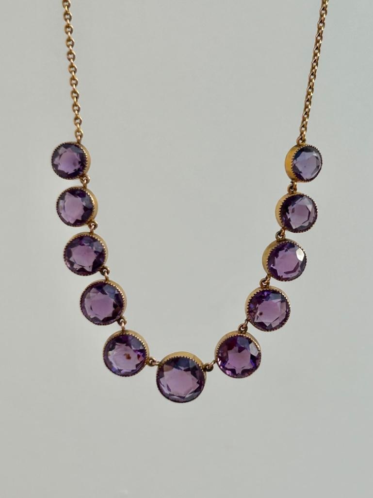Gold and Amethyst Rivière Necklace (1 of 14)