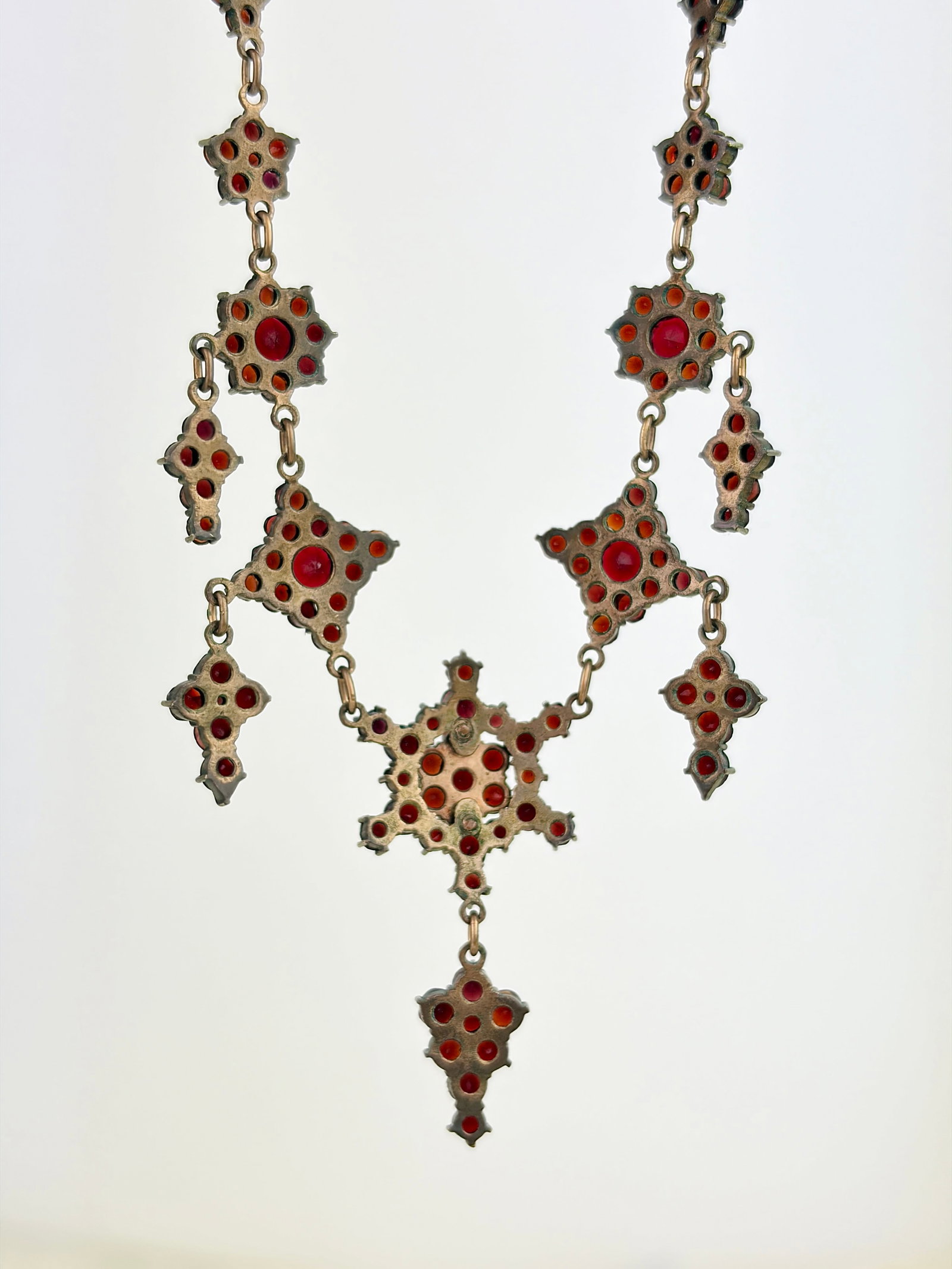 ANTIQUE BOHEMIAN GARNET NECKLACE - 6
