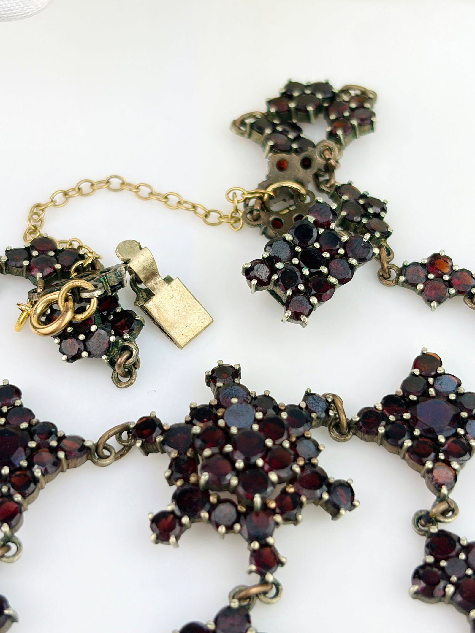 ANTIQUE BOHEMIAN GARNET NECKLACE - 8
