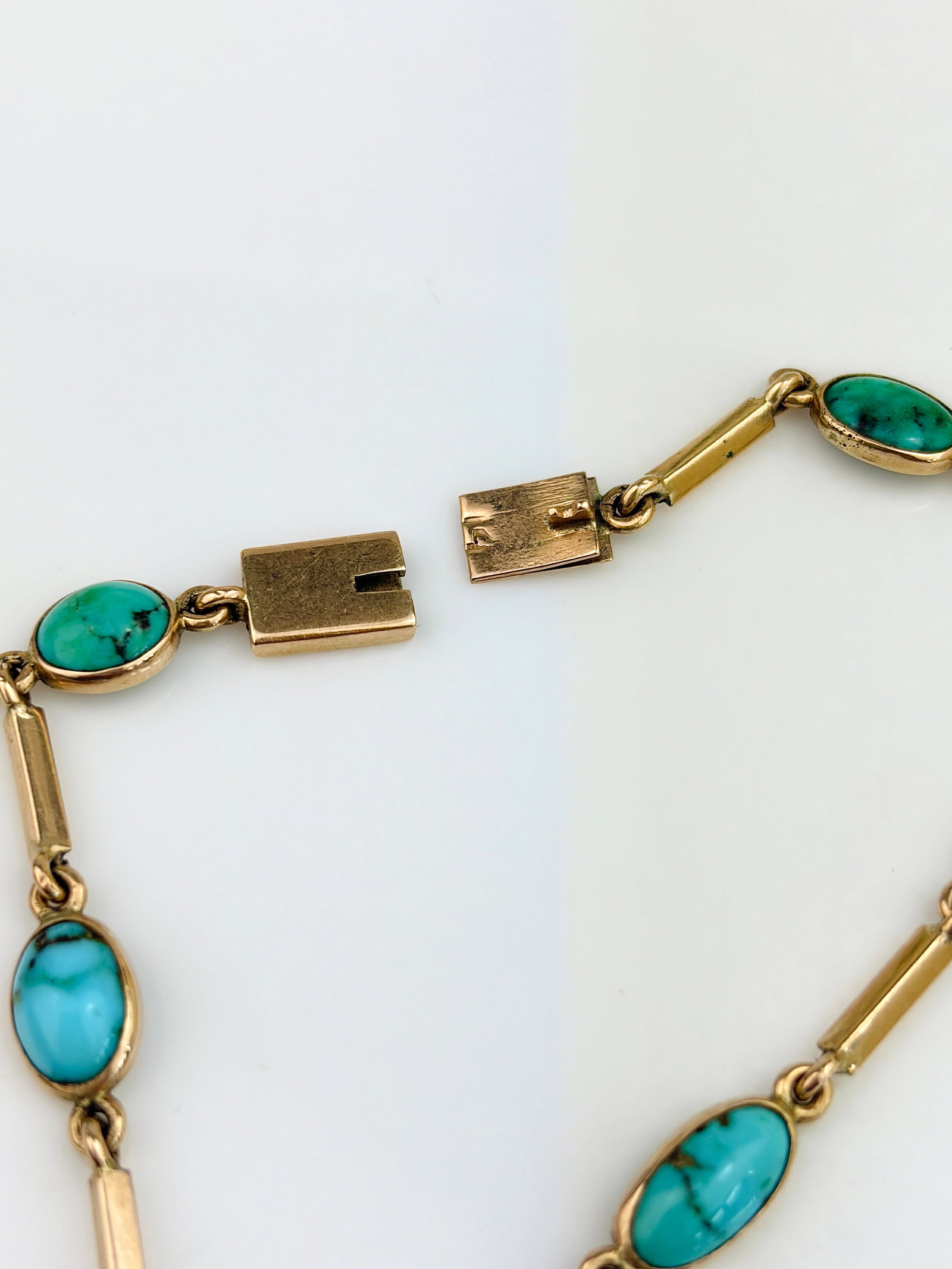 SWEET MATRIX TURQUOISE BRACELET IN 14CT YELLOW GOLD - 2