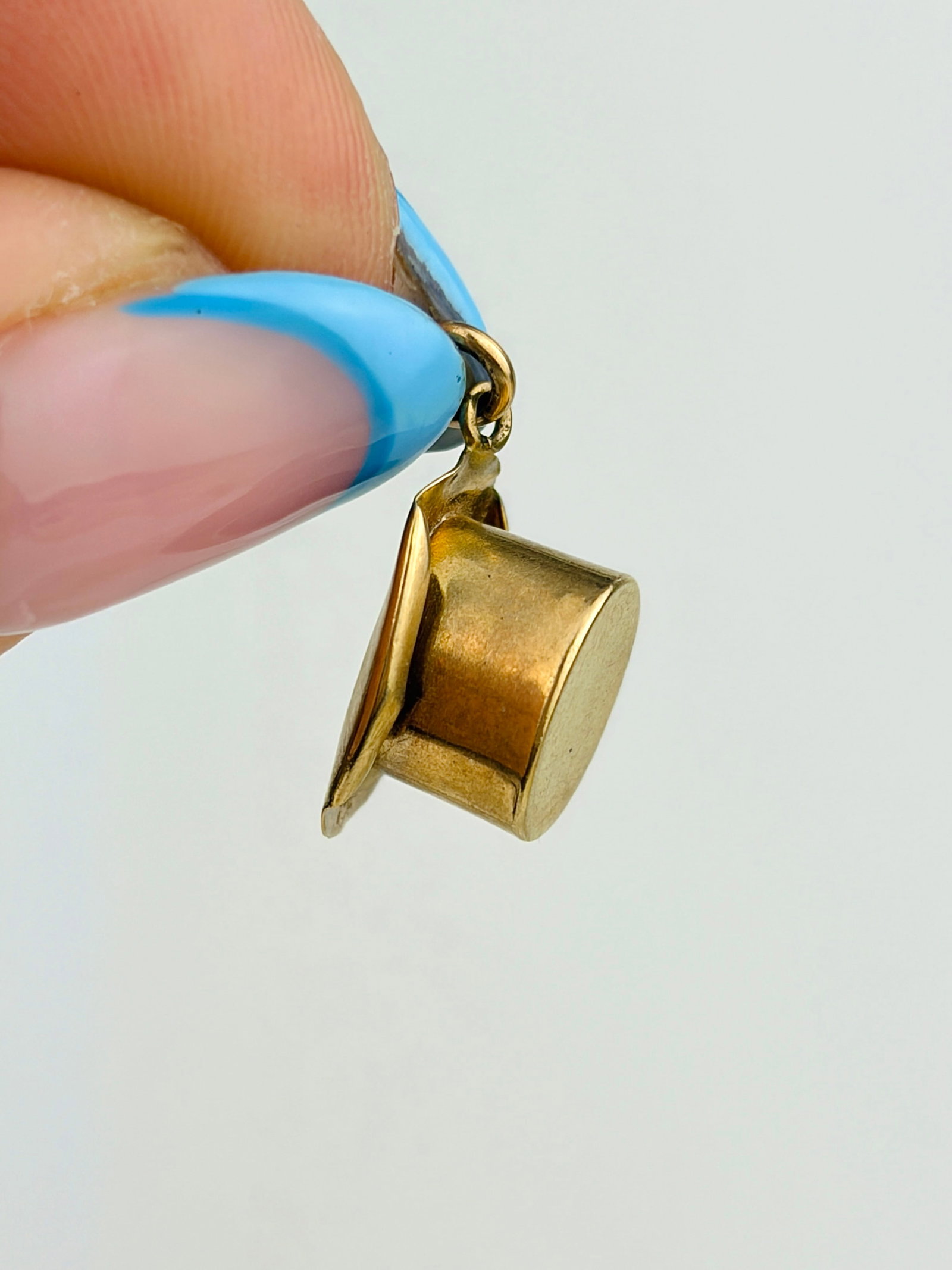 VINTAGE 9CT GOLD TOP HAT CHARM (1 of 5)