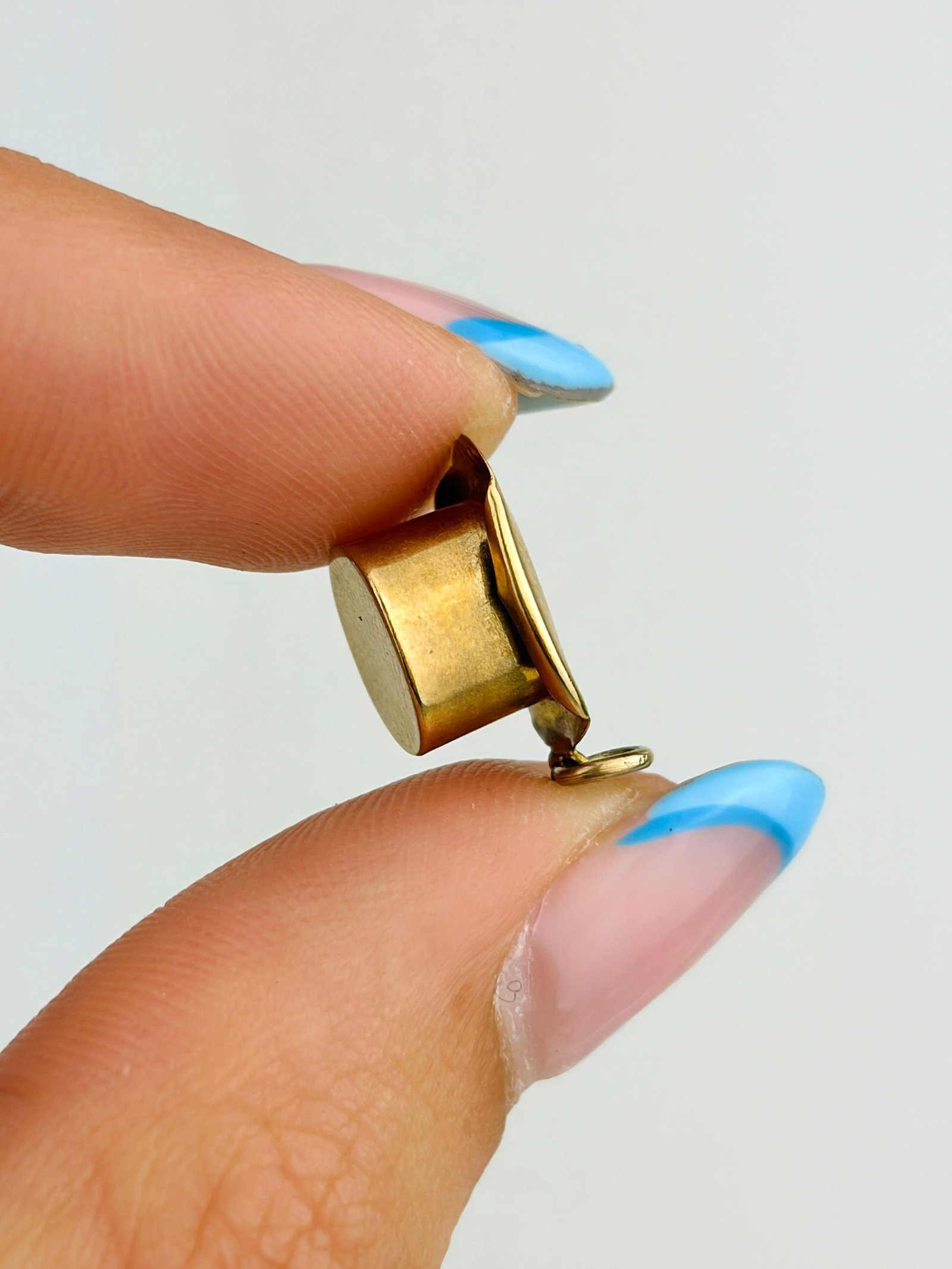 VINTAGE 9CT GOLD TOP HAT CHARM - 4