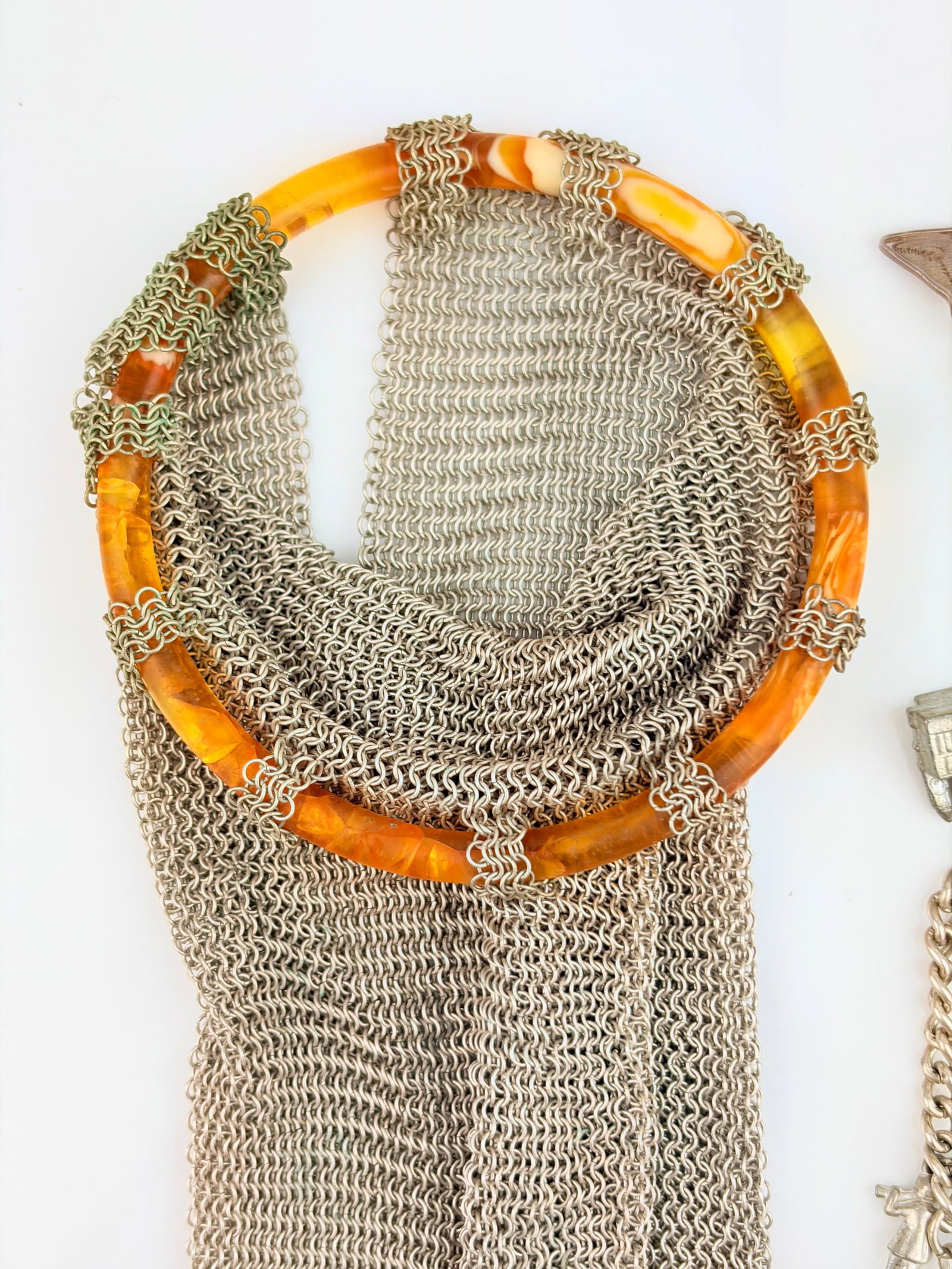 Mixed Lot - Silver Butterfly, Mesh Bag etc - 2