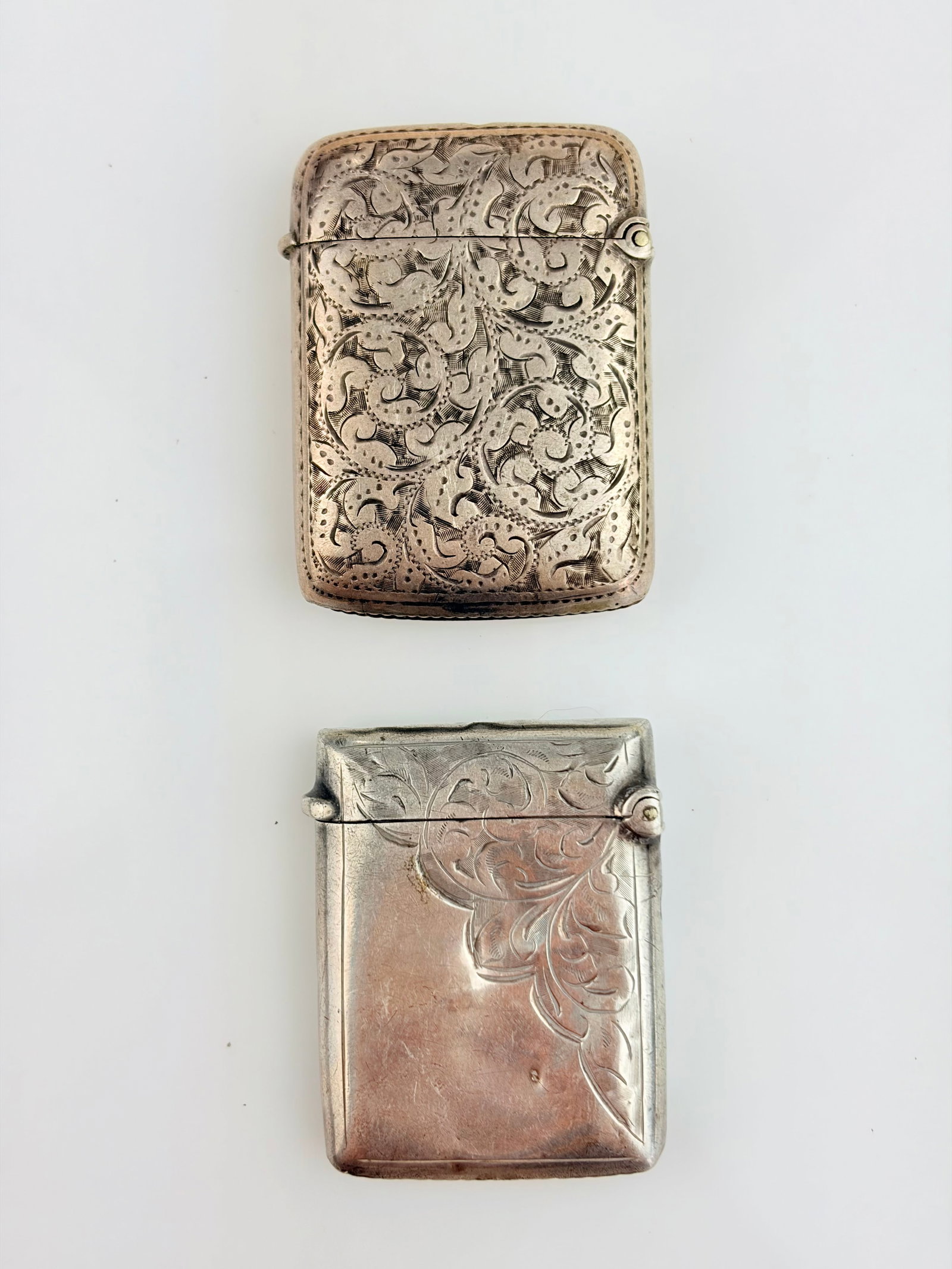 2x Silver Vesta Lighters - 2