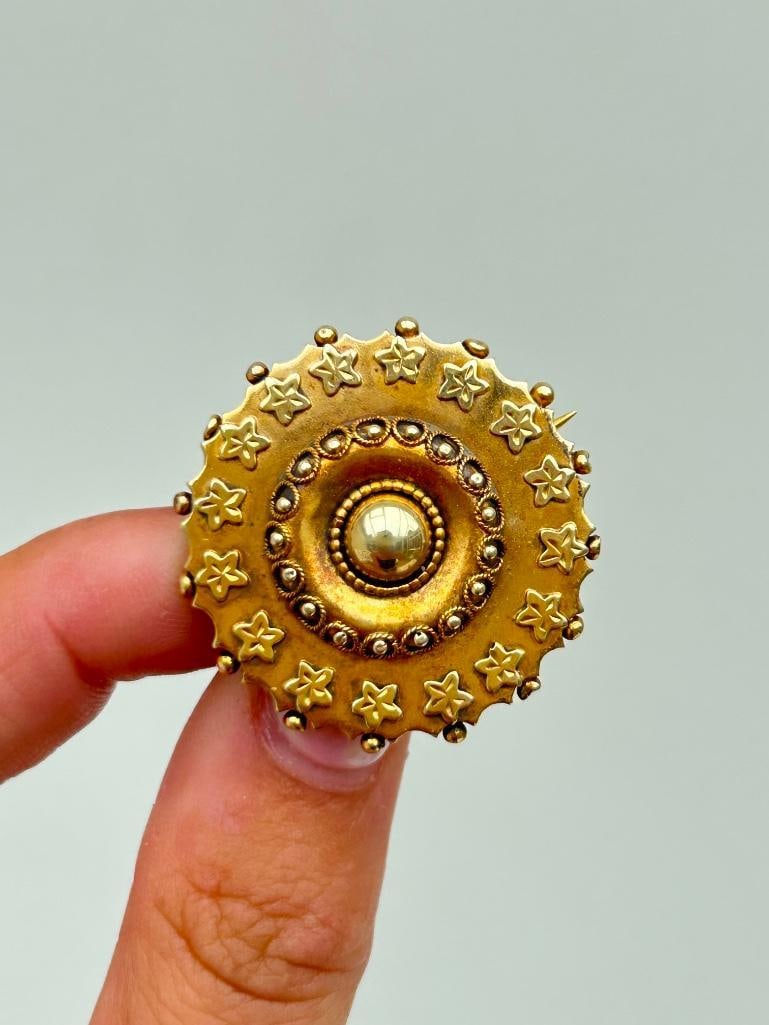 Victorian era rolled gold star set in original box - 6