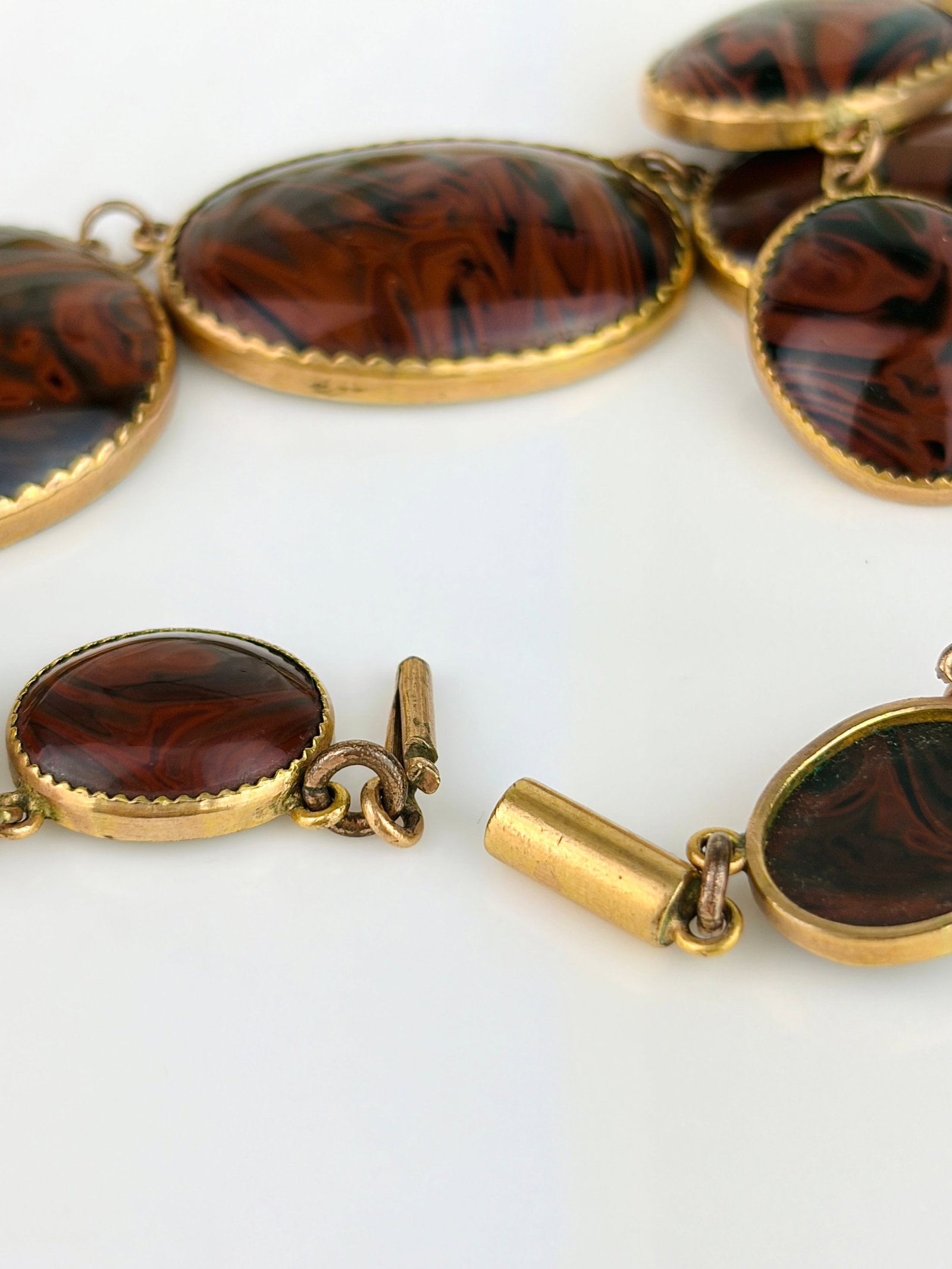 Incredible Antique Agate Riviere Necklace - 3