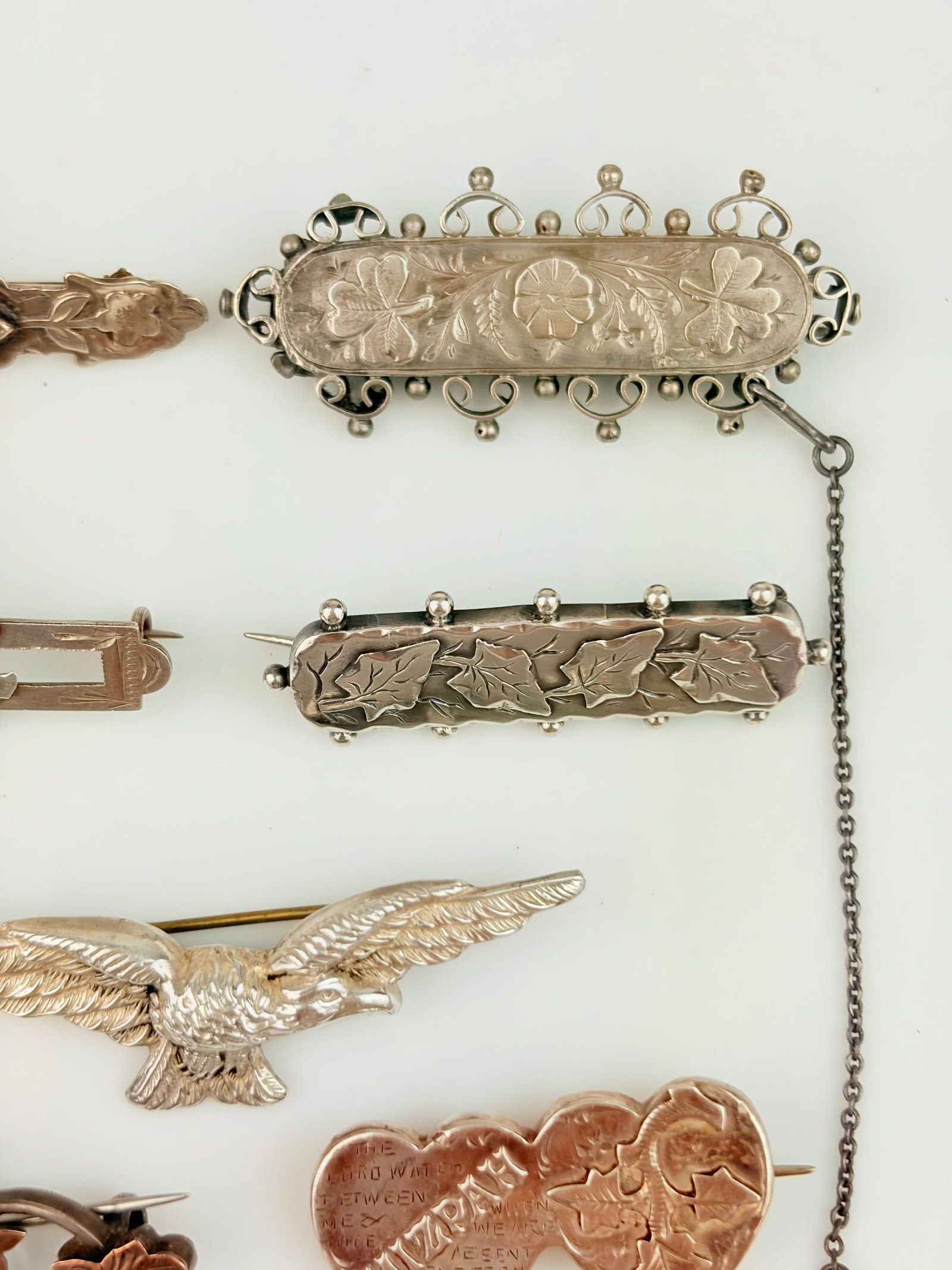 Mixed Lot - Silver Brooches - 4