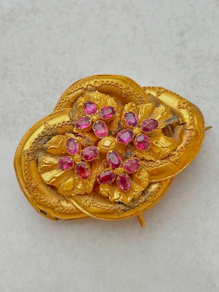 Antique Gold Pendant / Brooch - 6