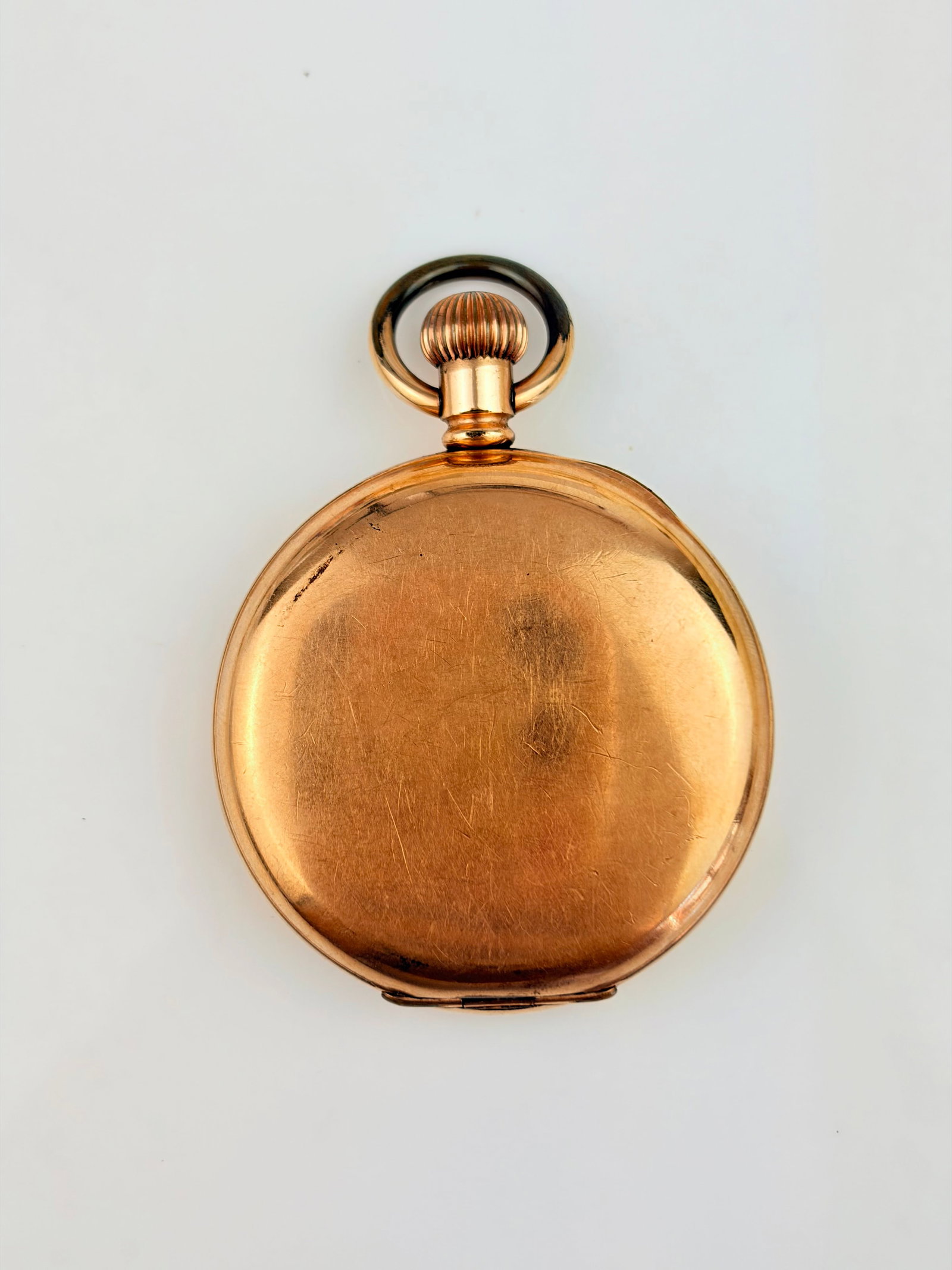 Large Gold Plated Full Hunter Pocket Watch - 2