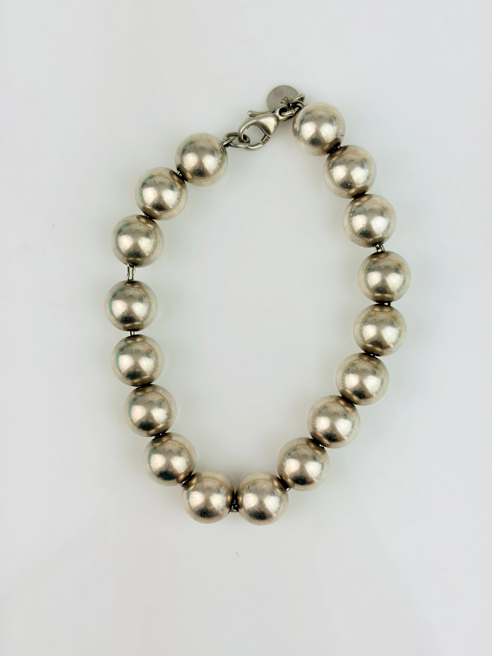 Tiffany & Co Sterling Silver Hardwear Ball Bracelet in Box - 2