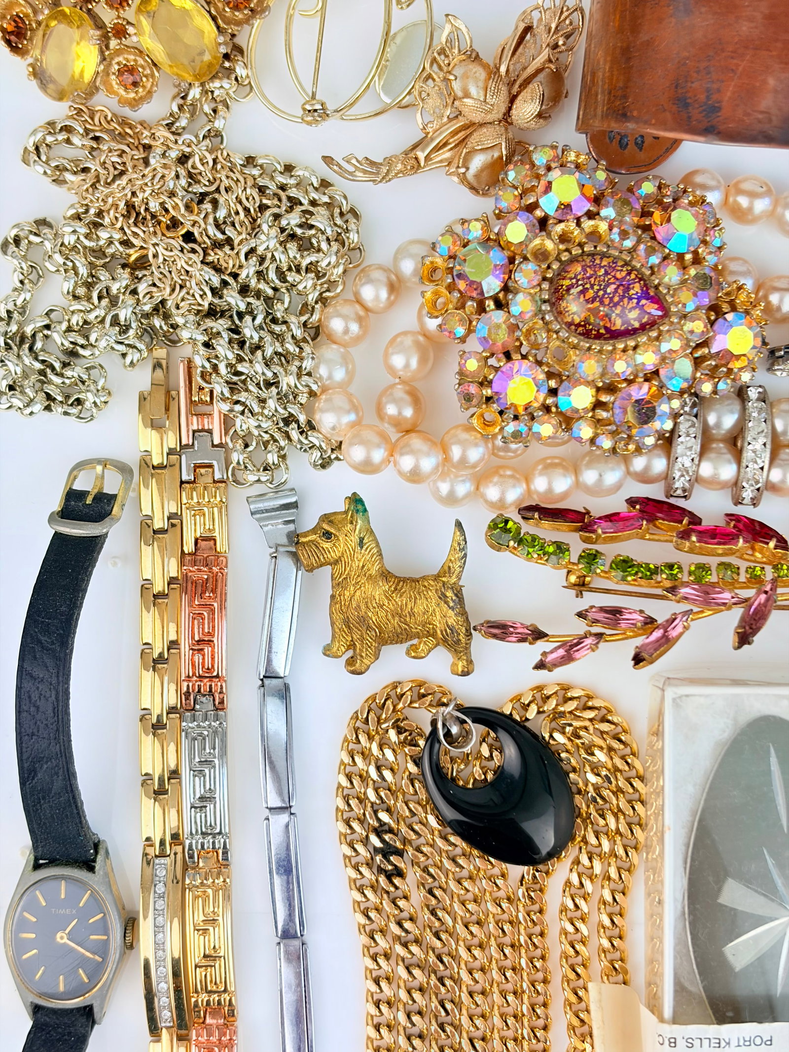 Giant Mixed Lot - Beaded Necklaces, Bracelets, Little Book, Brooches Etc - 2