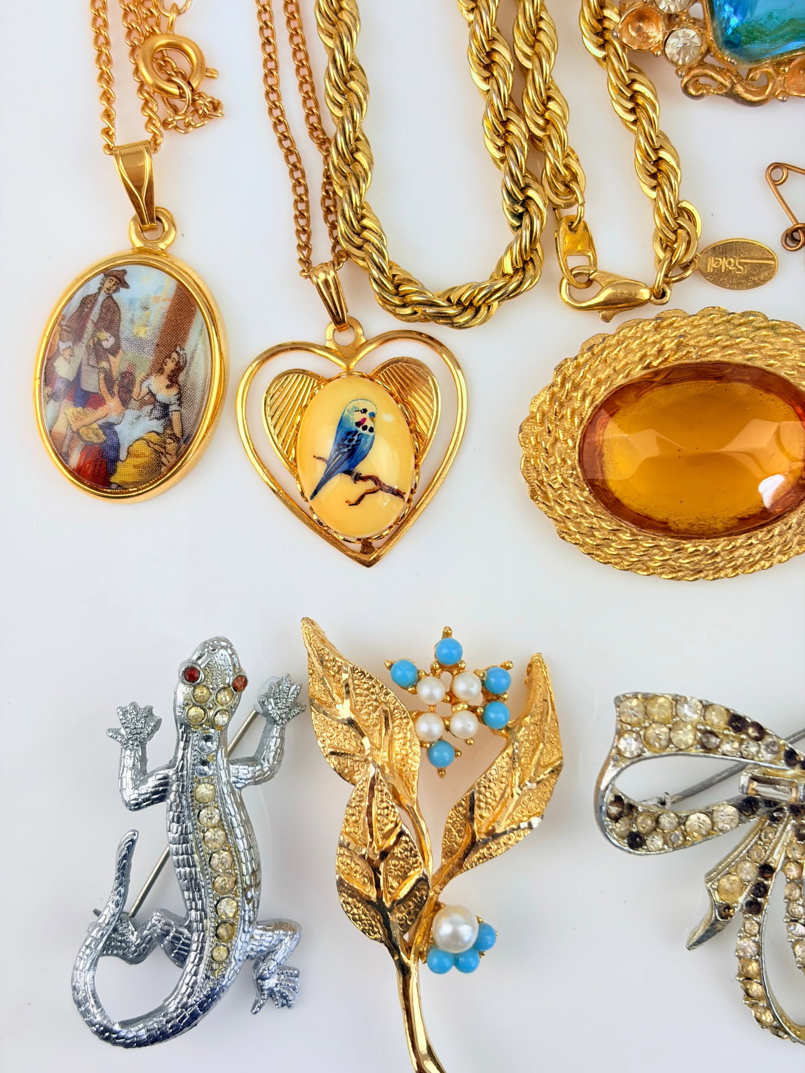 Mixed Lot - Necklaces, Brooches, Bracelets, Watch etc - 2