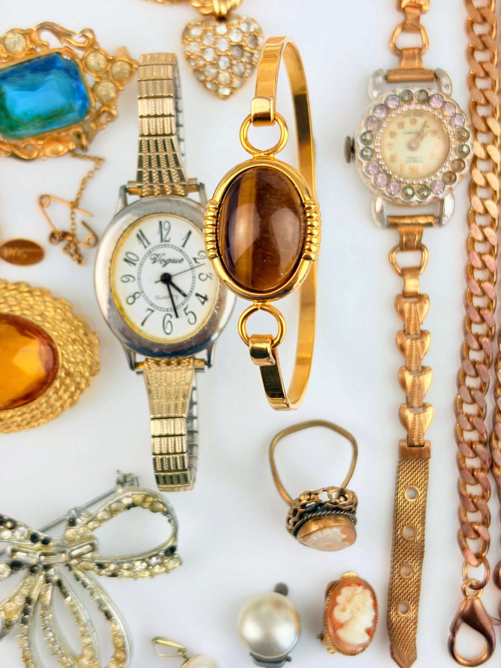 Mixed Lot - Necklaces, Brooches, Bracelets, Watch etc - 3