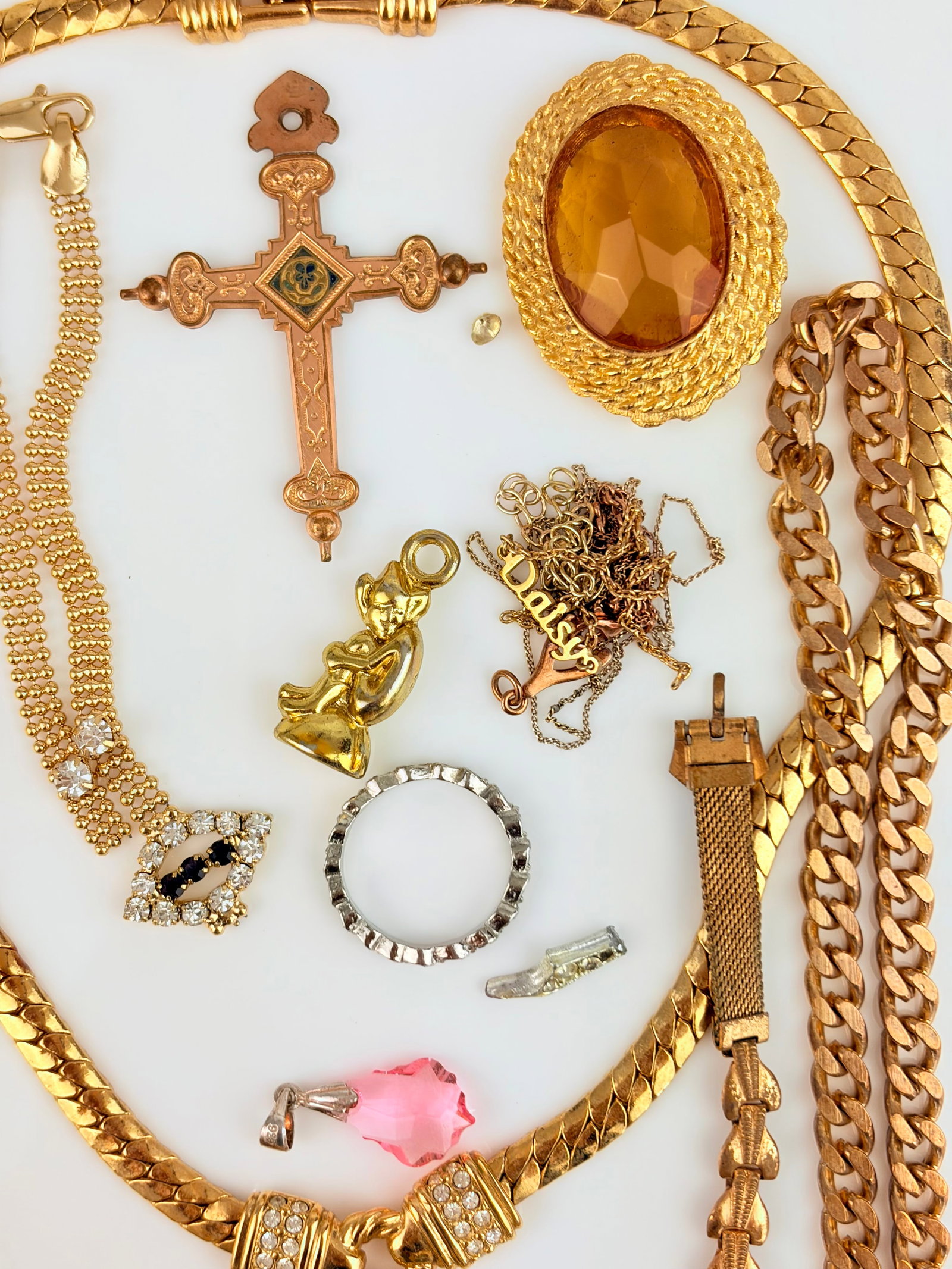Mixed Lot - Necklaces, Brooches, Bracelets, Watch etc - 4