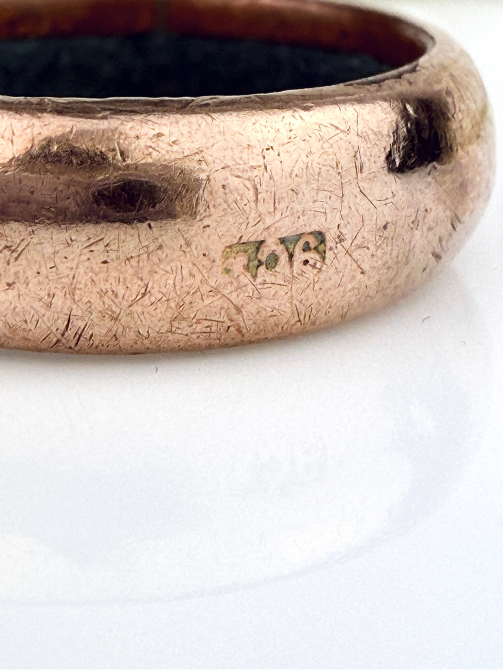 9CT GOLD FILLED BUCKLE BAND RING - 4