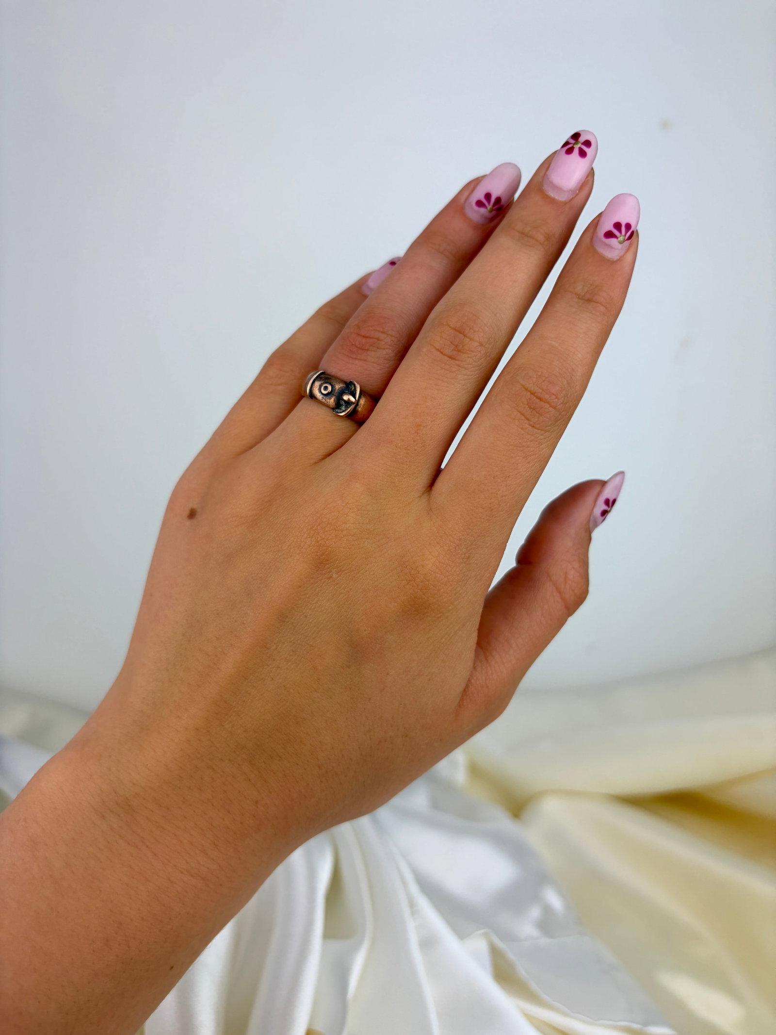 9CT GOLD FILLED BUCKLE BAND RING - 7