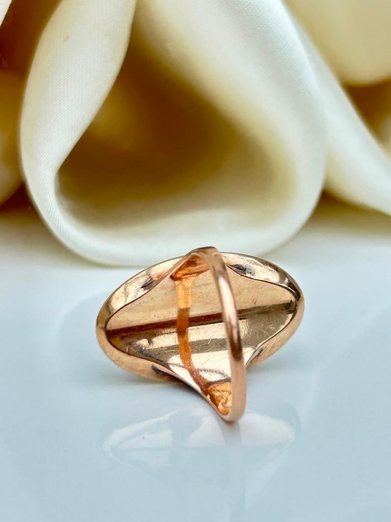 antique “sir walter scott” 1771-1835” gold ring - 4