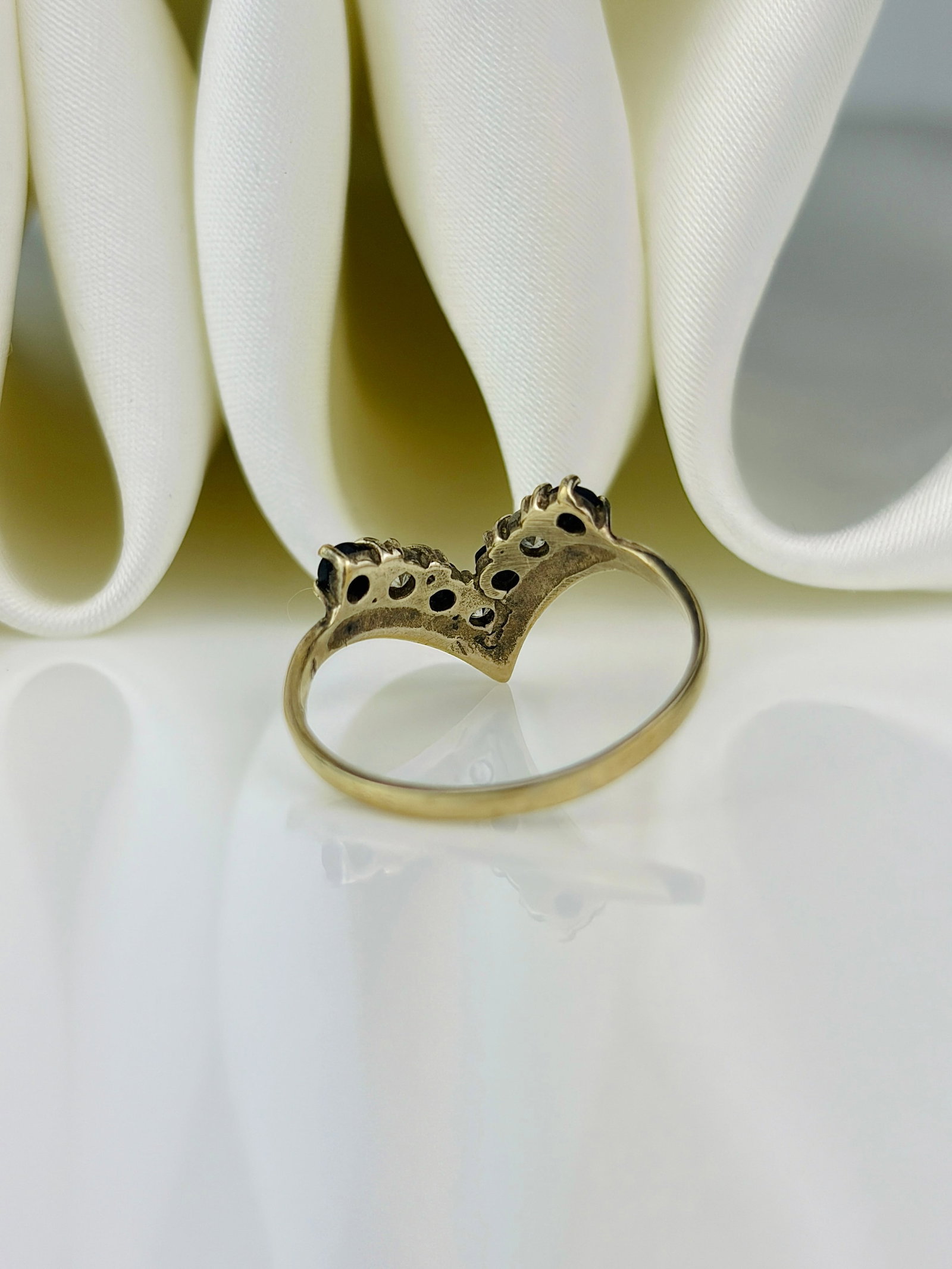 sweet wishbone half hoop ring - 3