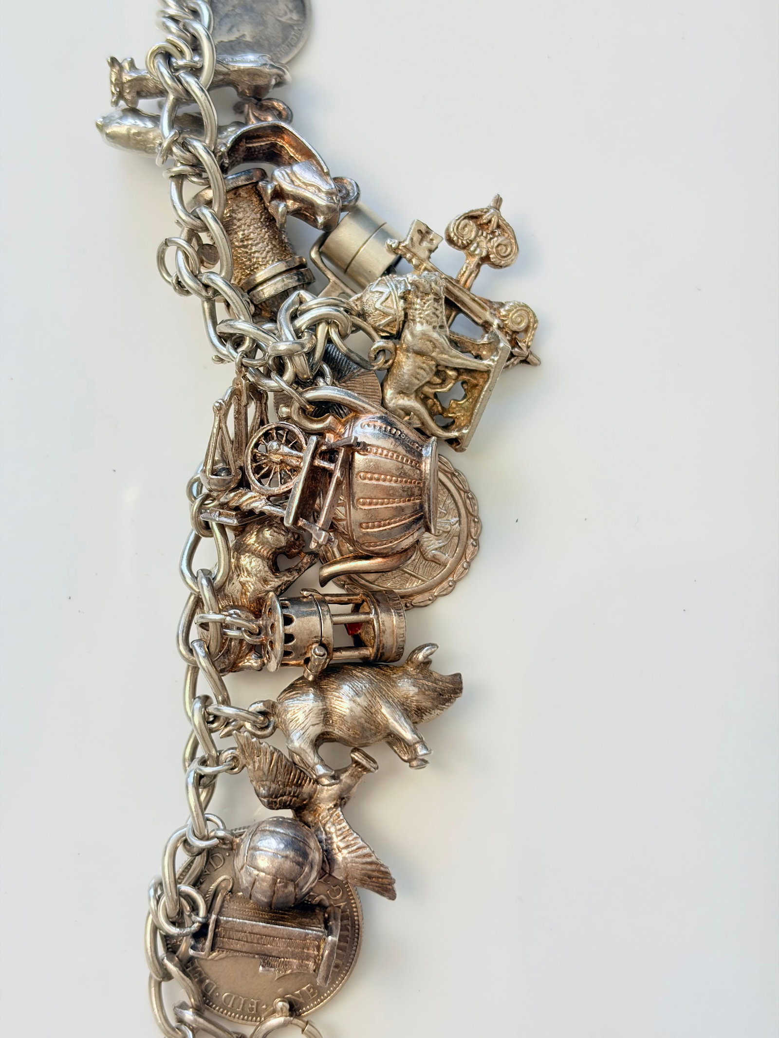 SILVER CHARM BRACELET - 2