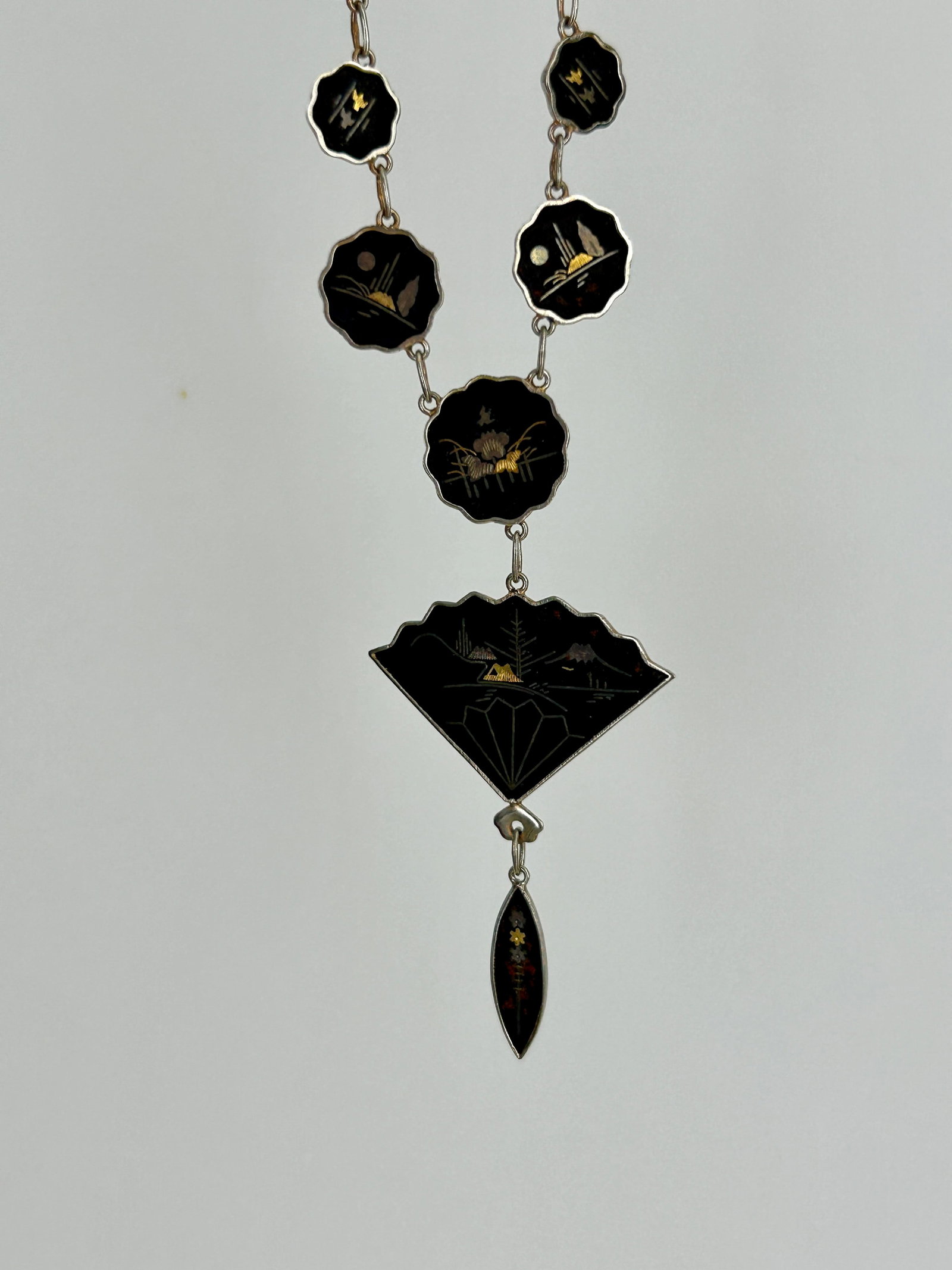 Vintage Japanese Shukeda Necklace with Fancy Clasp - 2