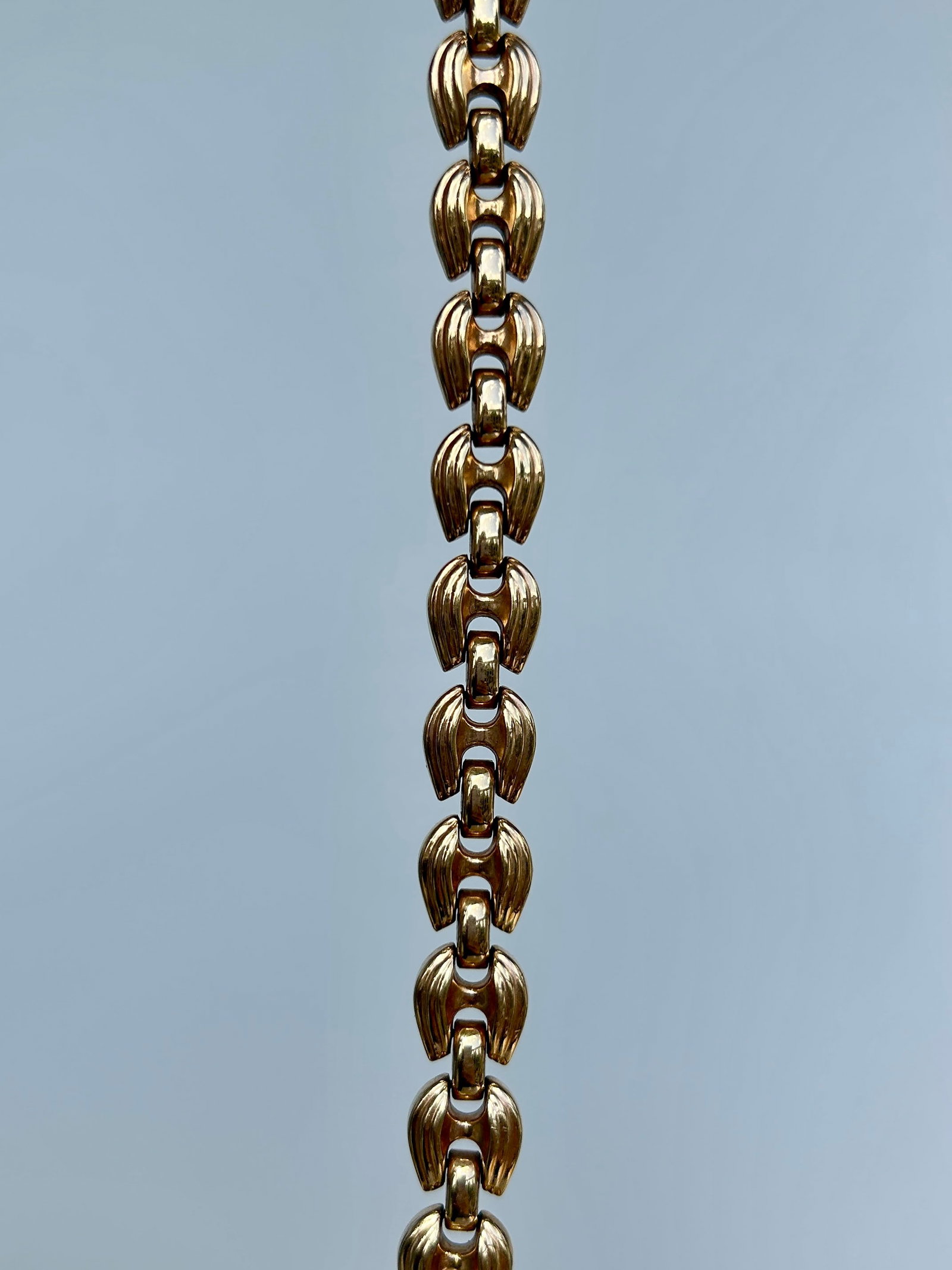 Vintage 9ct Yellow Gold Unusual Design Boxed Bracelet - 2