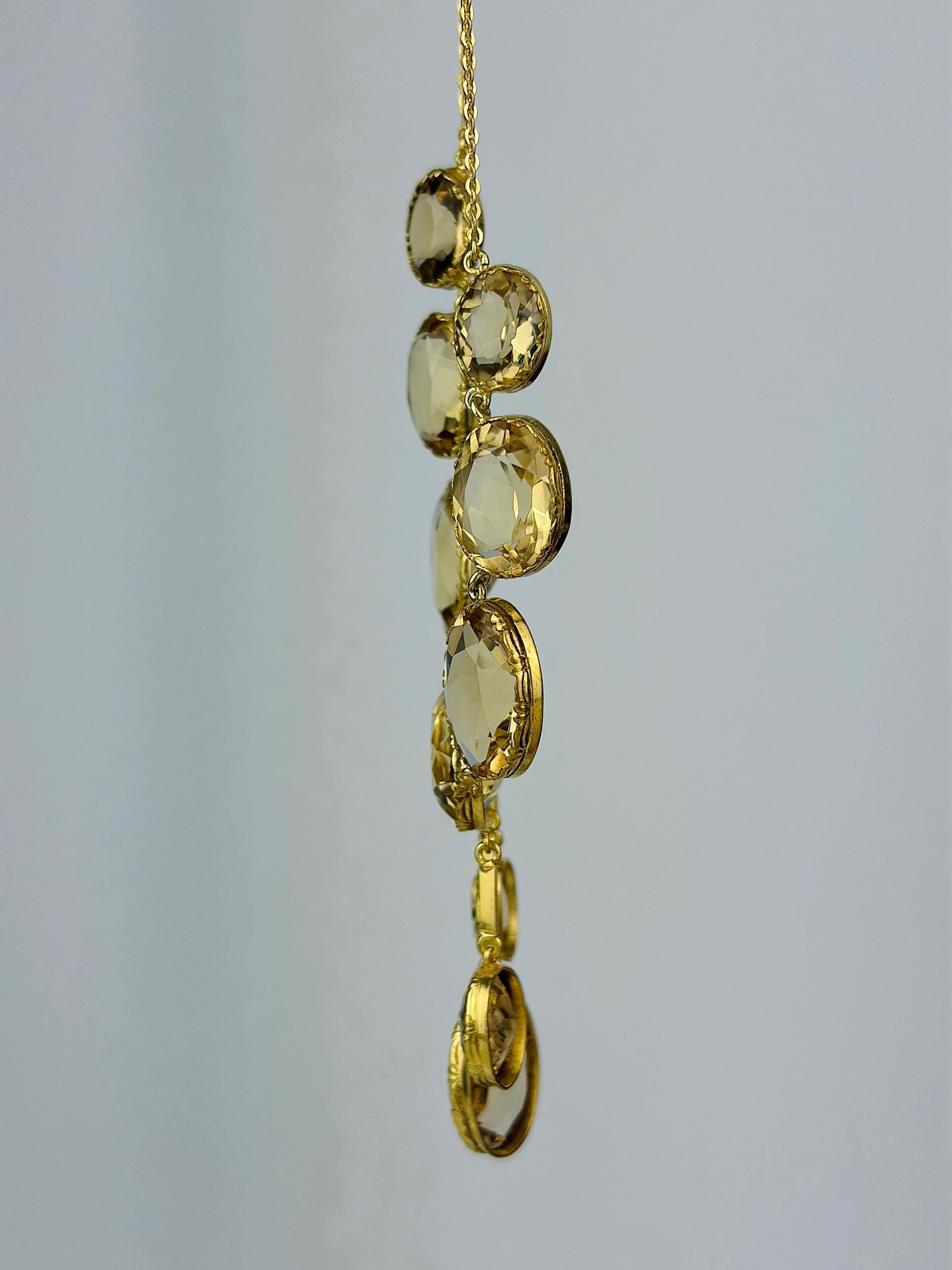 Chunky Antique Citrine Necklace - 2