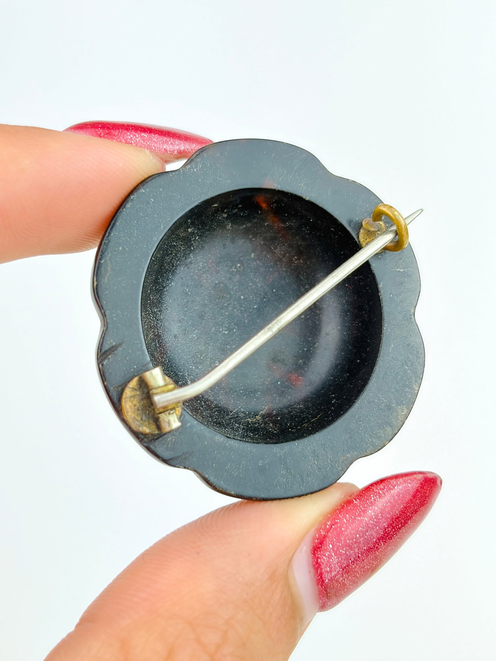 Antique Victorian Pique Brooch - 3