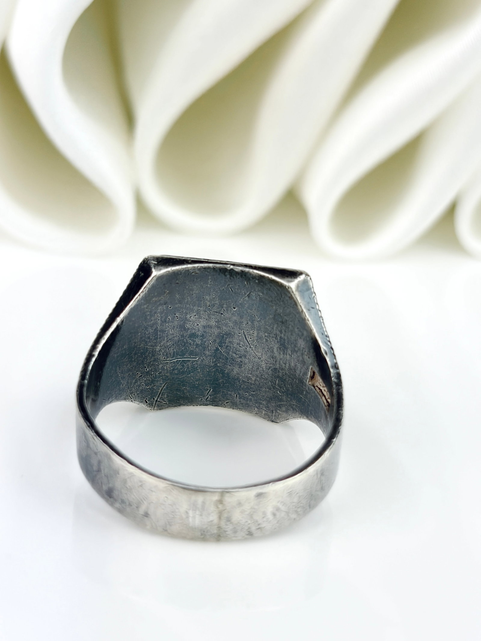 Vintage Japanese Shakudo Silver Ring - 3