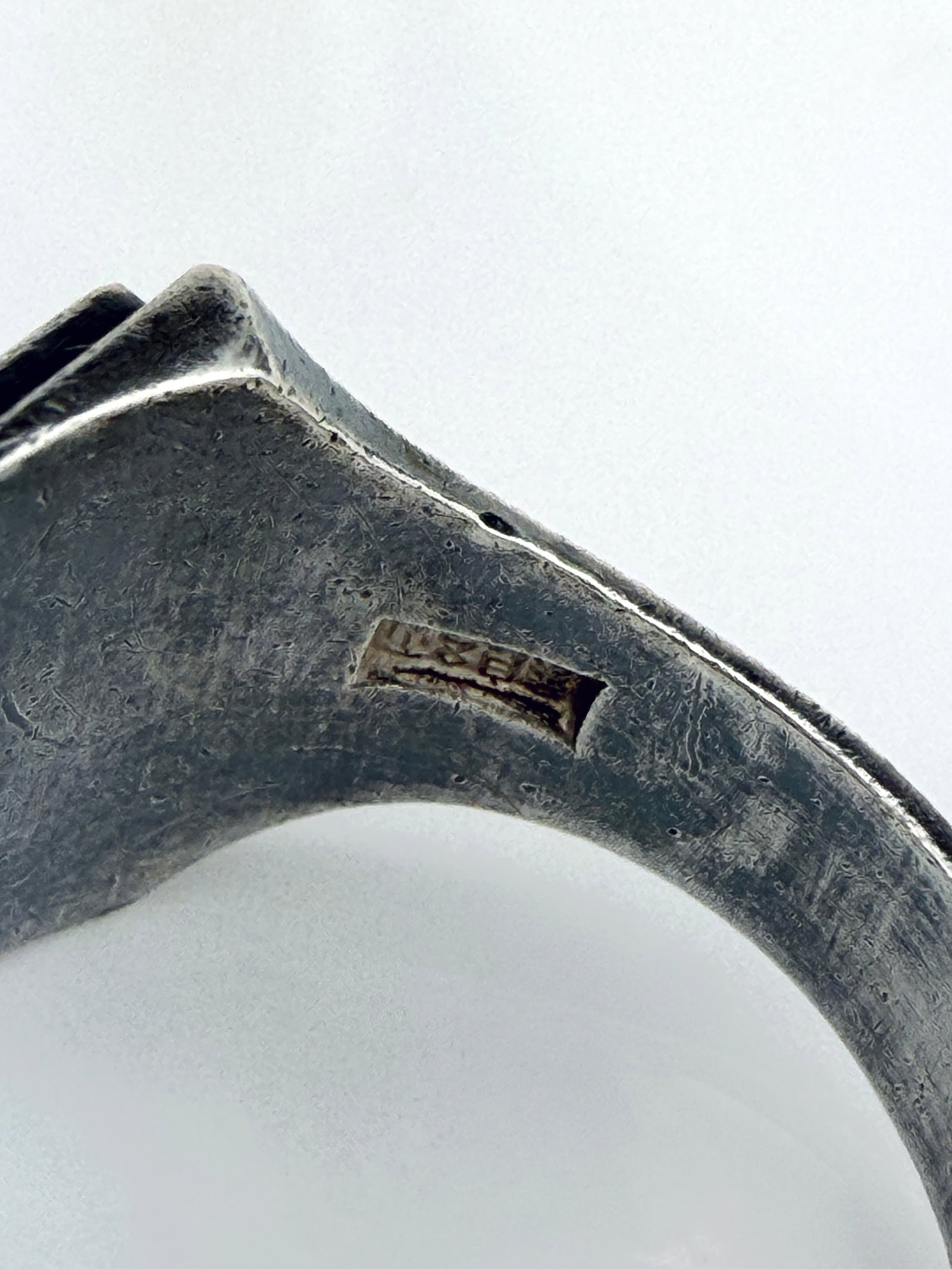 Vintage Japanese Shakudo Silver Ring - 4