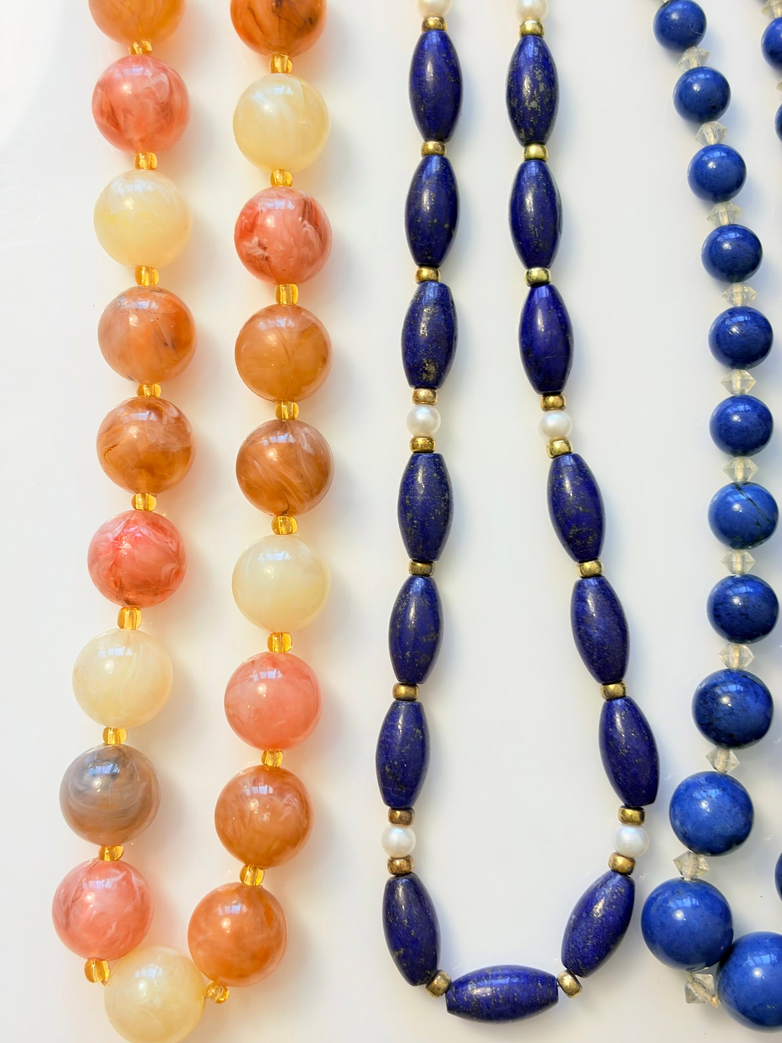 LARGE MIXED LOT- BEADED NECKLACES - 2