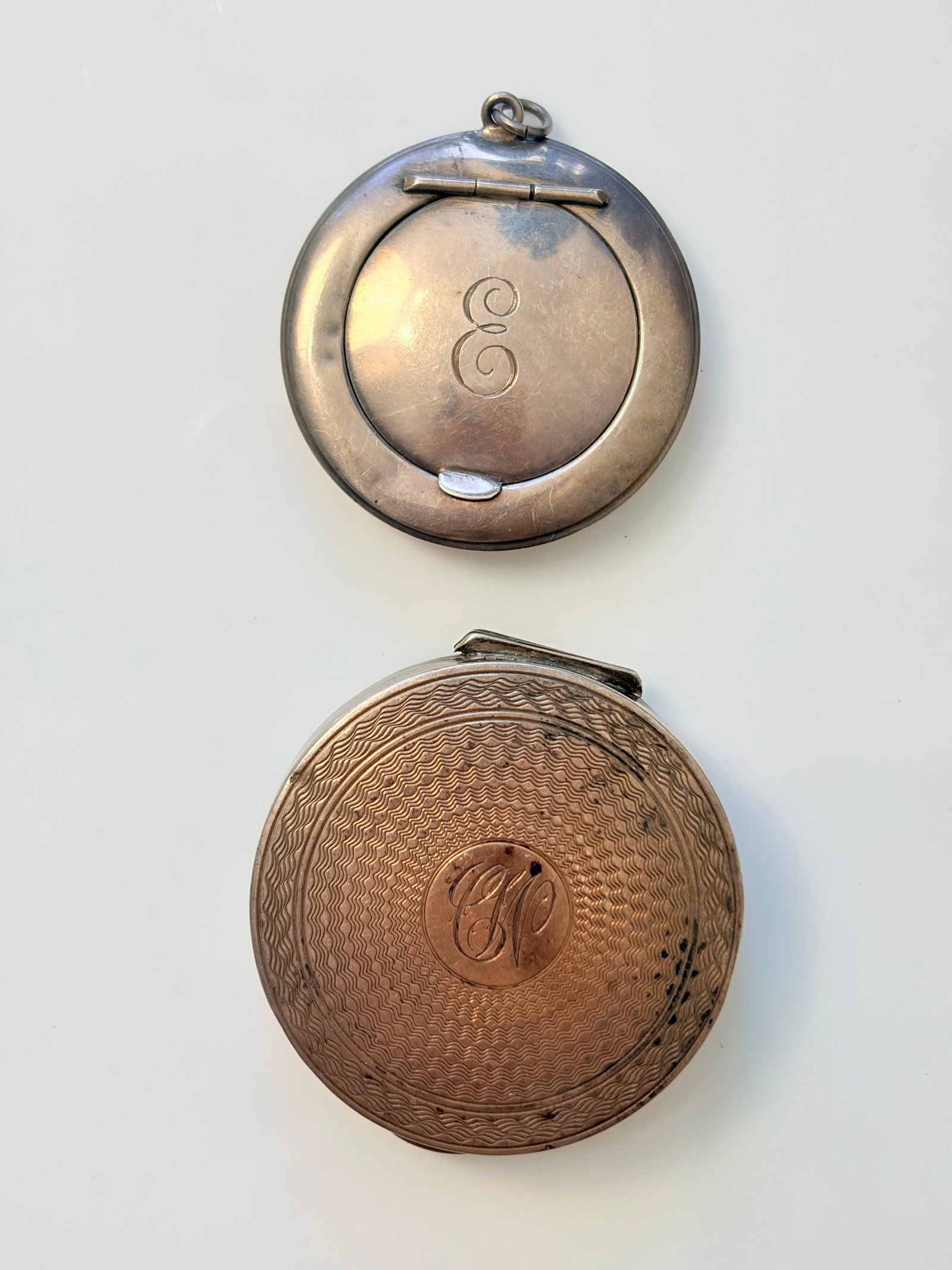 MIXED LOT- SILVER BOX AND LOCKET - 2