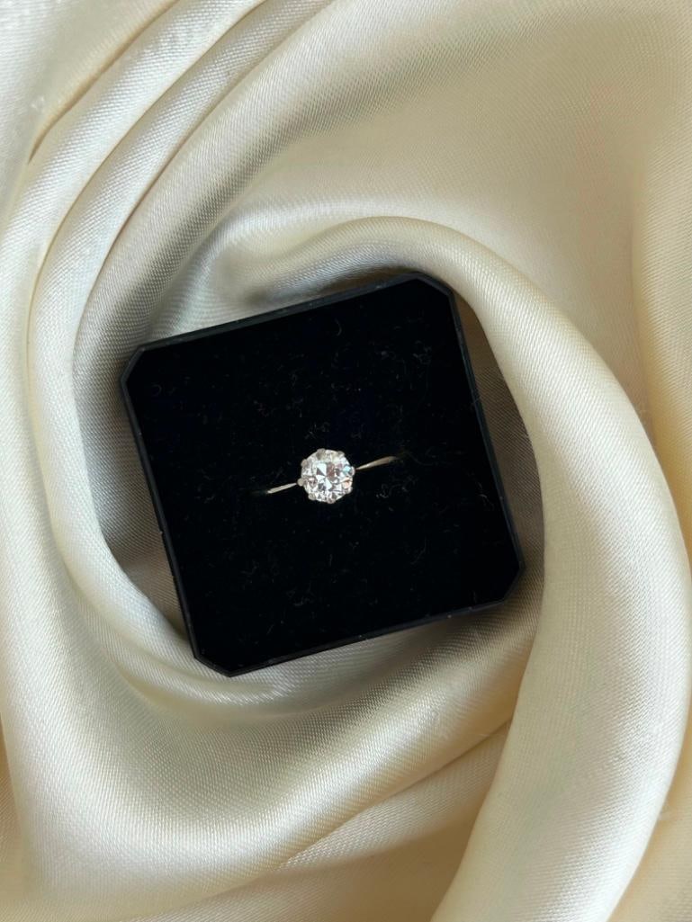 Chunky Diamond Engagement Style Ring in Gold - 3