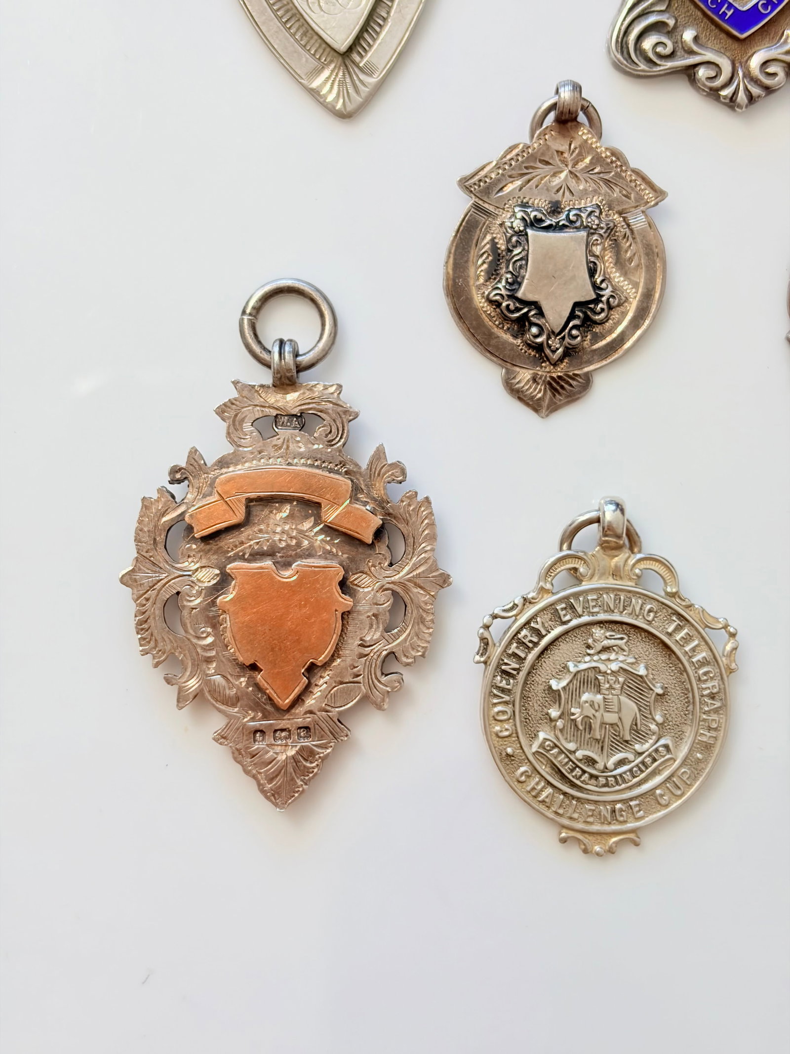 MIXED LOT- SILVER MEDALS ETC - 3