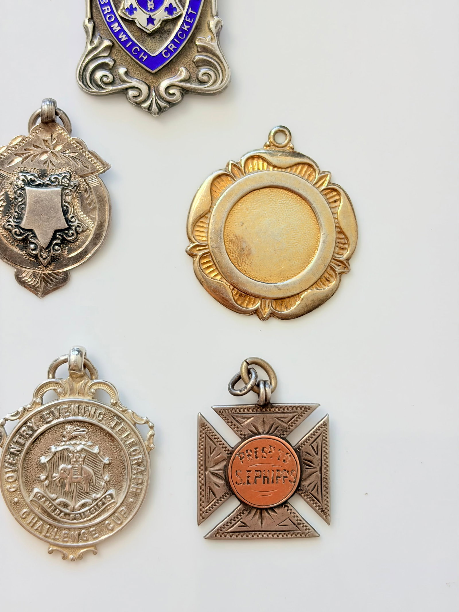 MIXED LOT- SILVER MEDALS ETC - 4