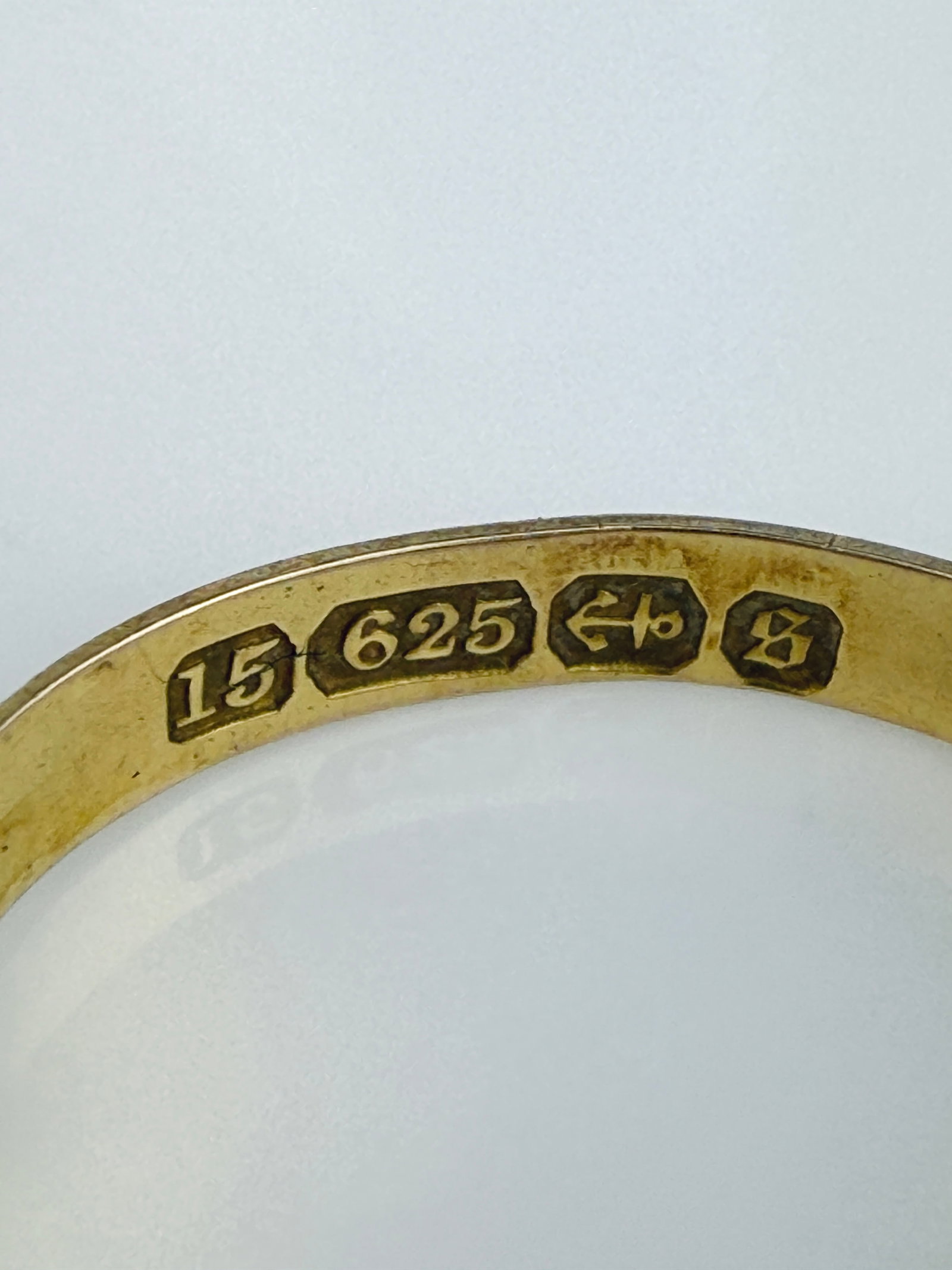 Antique Victorian c.1892 15ct Yellow Gold Ruby and Diamond 3 Stone Star Ring - 4