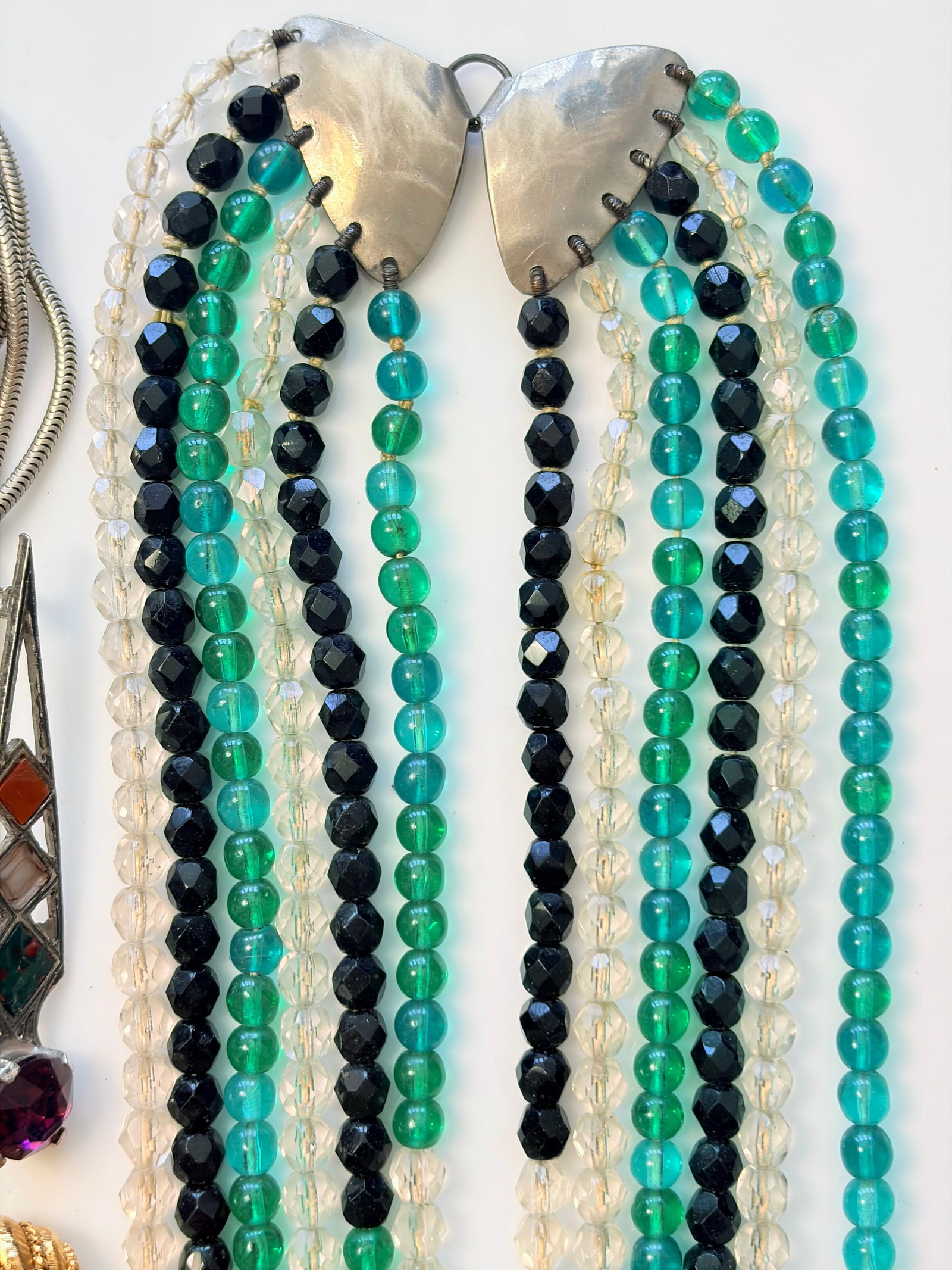 MIXED LOT- BEADED NECKLACES, BRACELETS ETC - 2