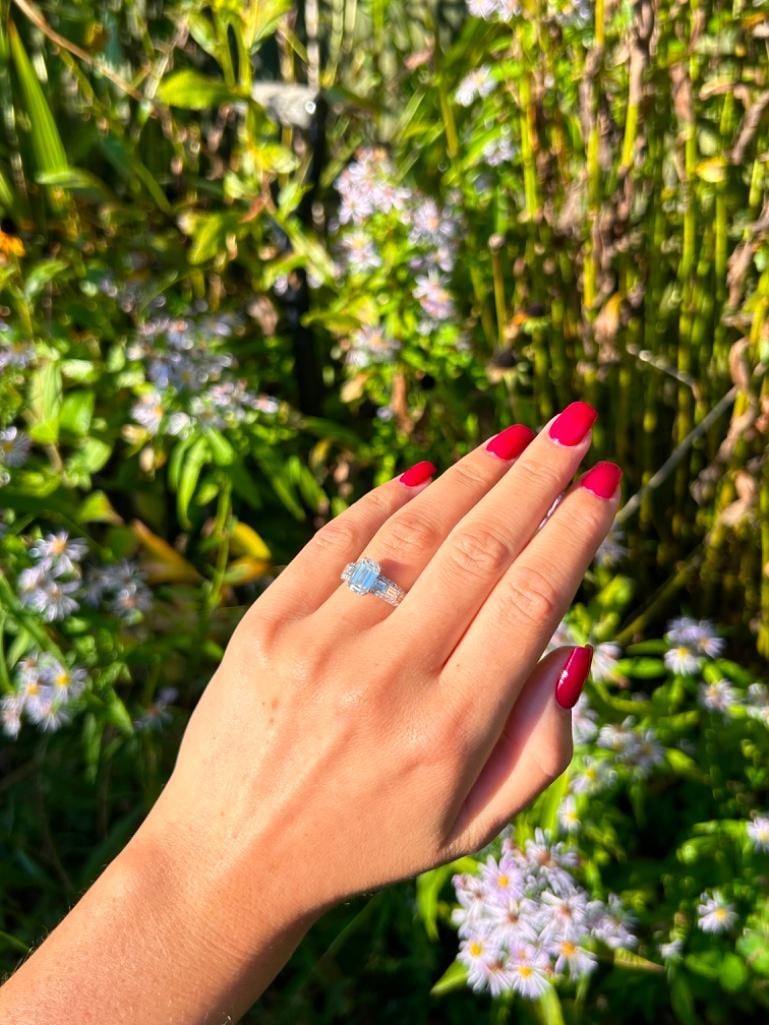 Huge 3.10ct Diamond Ring in White Gold - 4