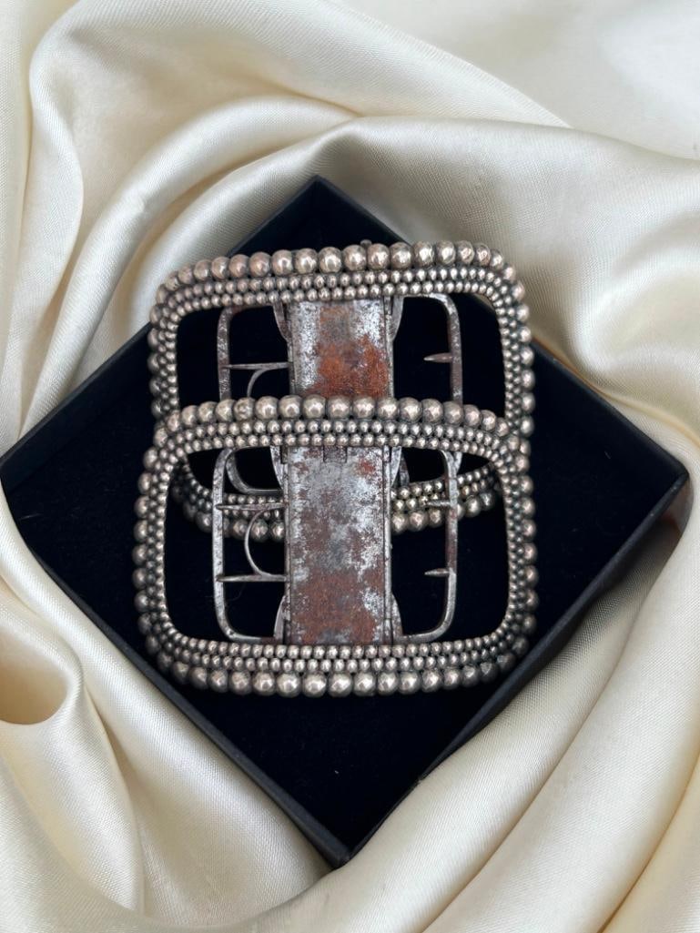 Pair of Georgian Cut Steel Large Buckles - 3