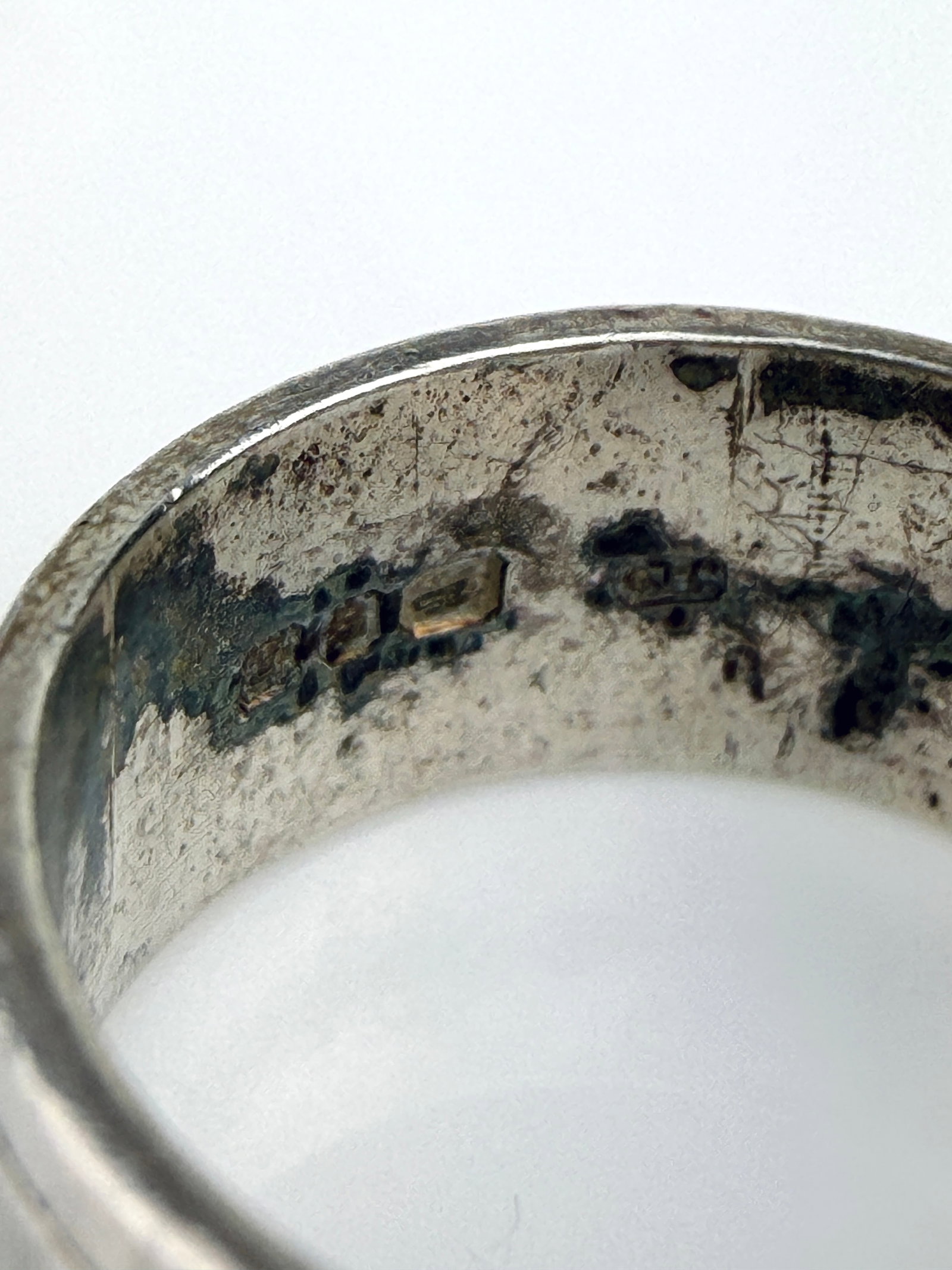 Chunky Sterling Silver Buckle Band Ring - 4