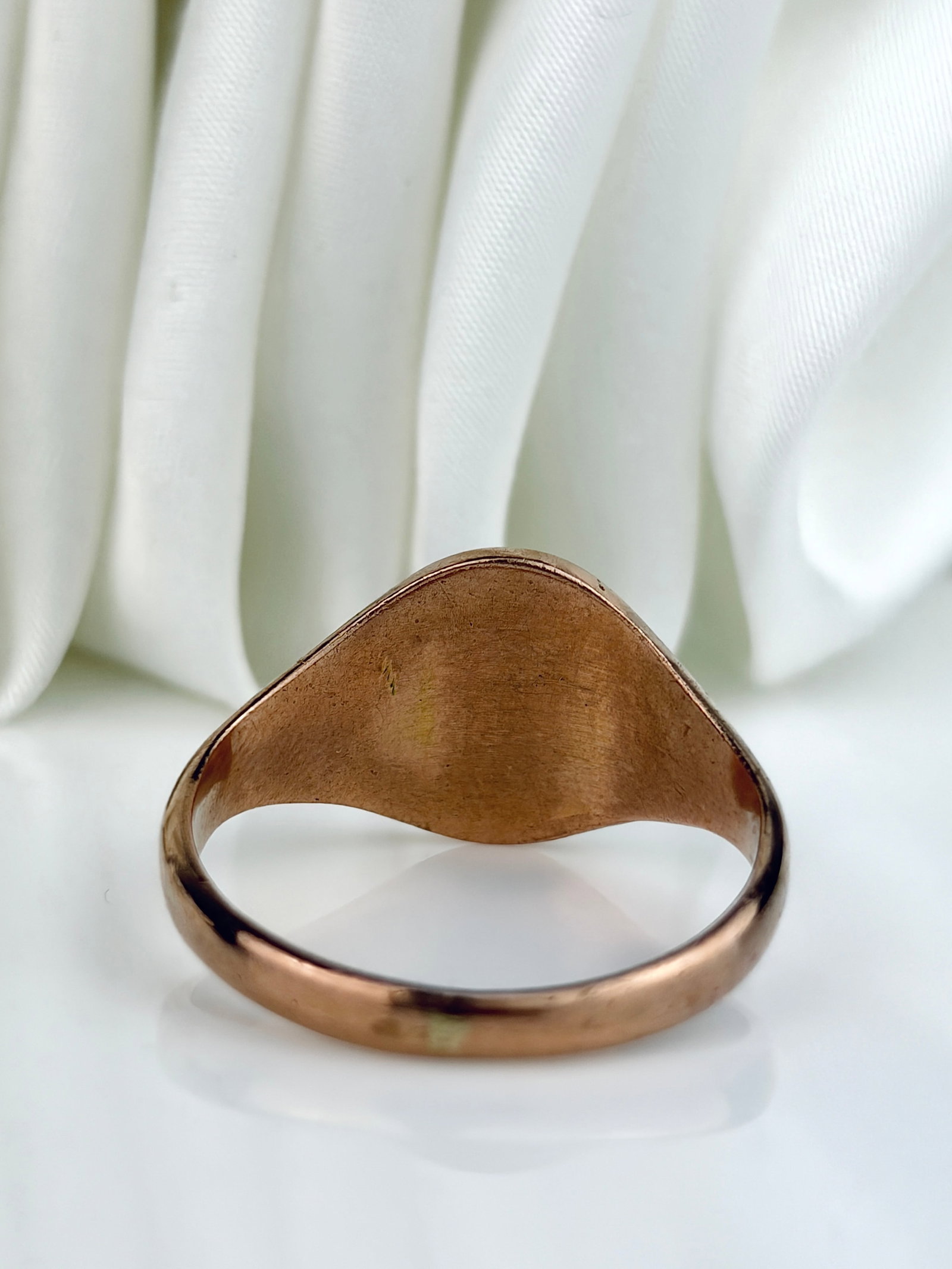 Vintage 9ct Gold Masonic Knights Templar Signet Ring - 3