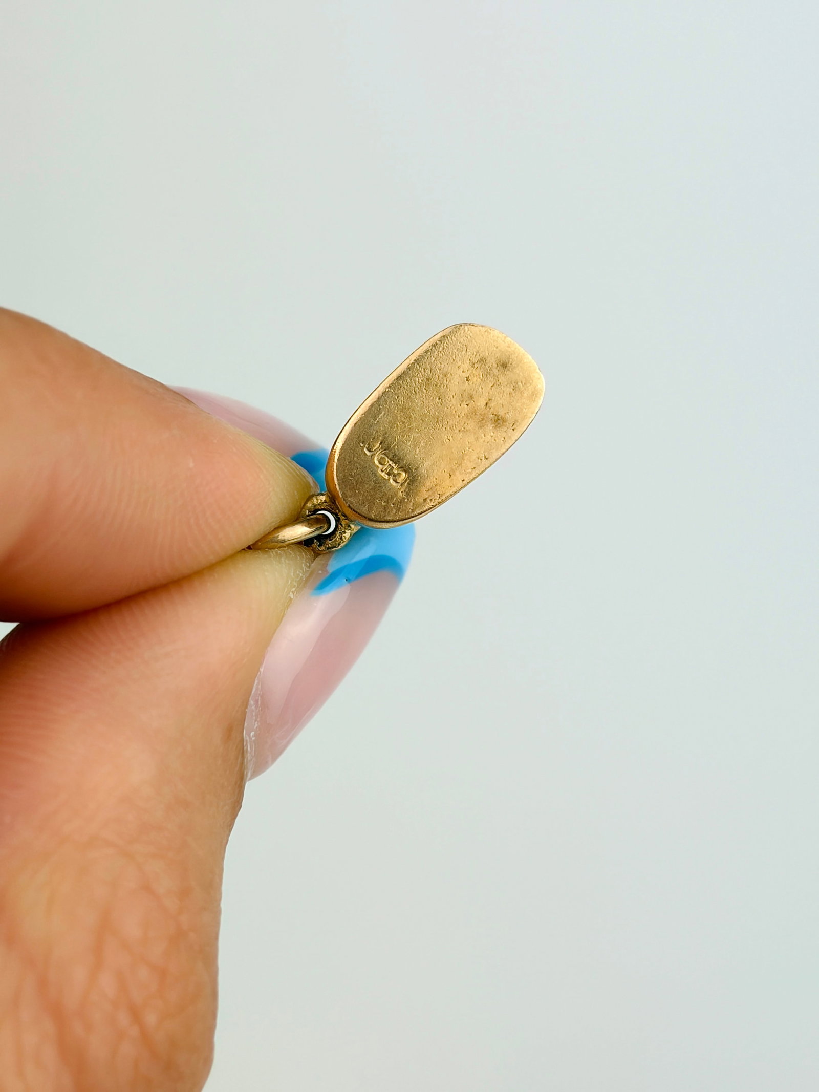 VINTAGE 9CT GOLD BABY BOOT CHARM - 2