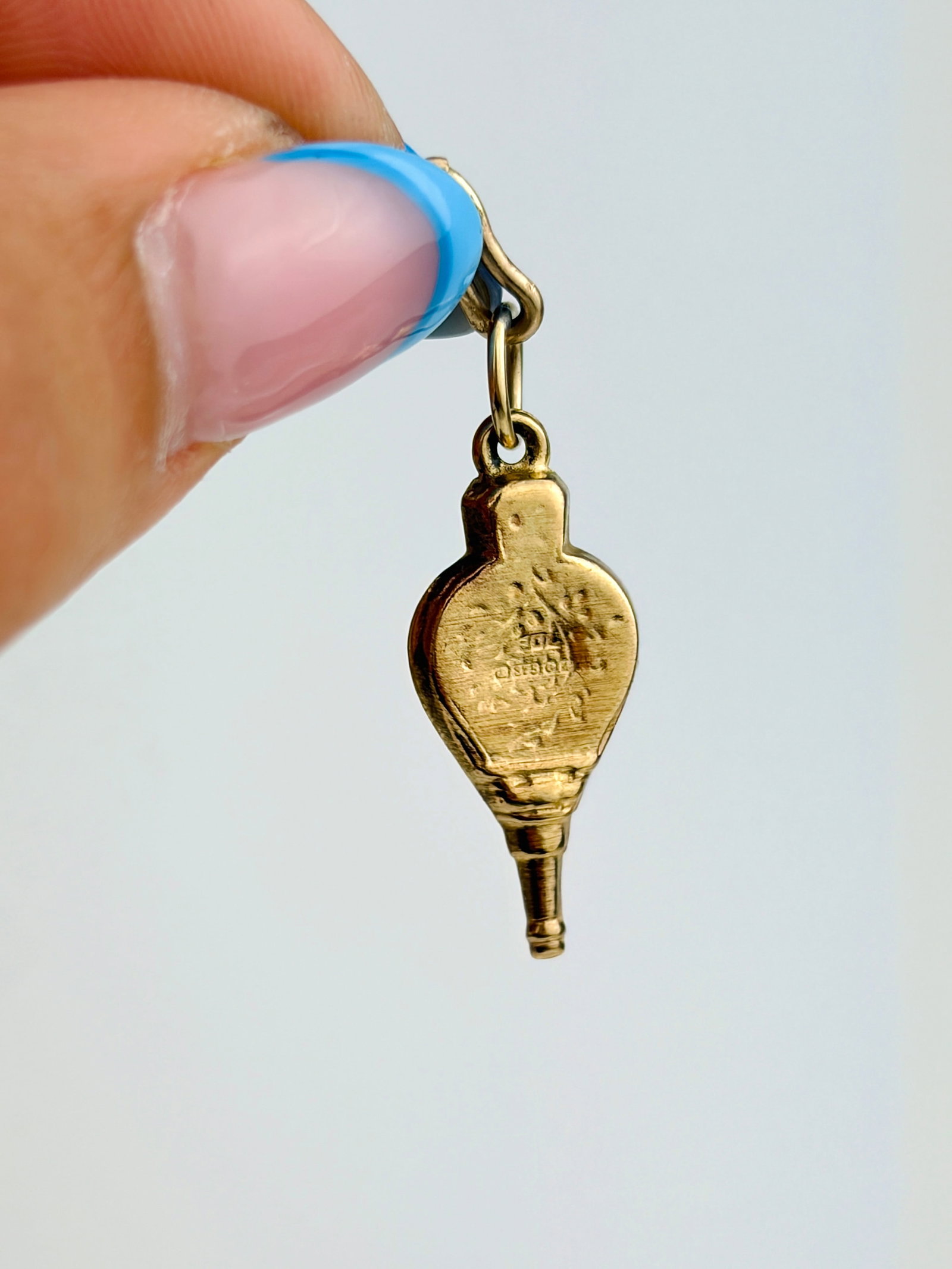 VINTAGE 9CT GOLD FIREPLACE BELLOWS CHARM - 4
