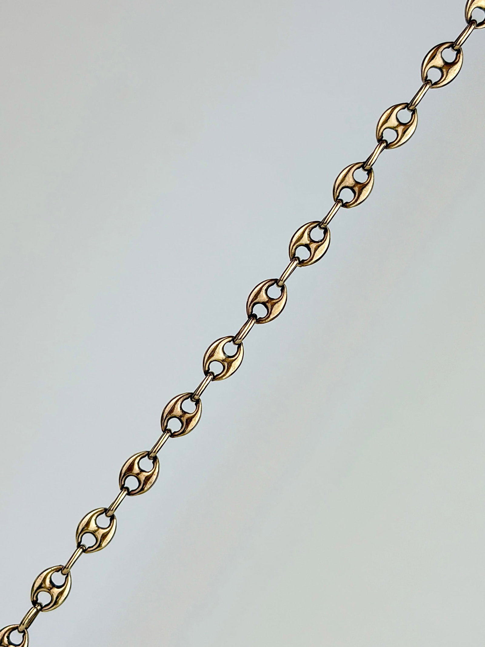 Vintage 9ct Gold Chubby Mariner Link Bracelet AF: Vintage 9ct Gold Chubby Mariner Link Bracelet AF