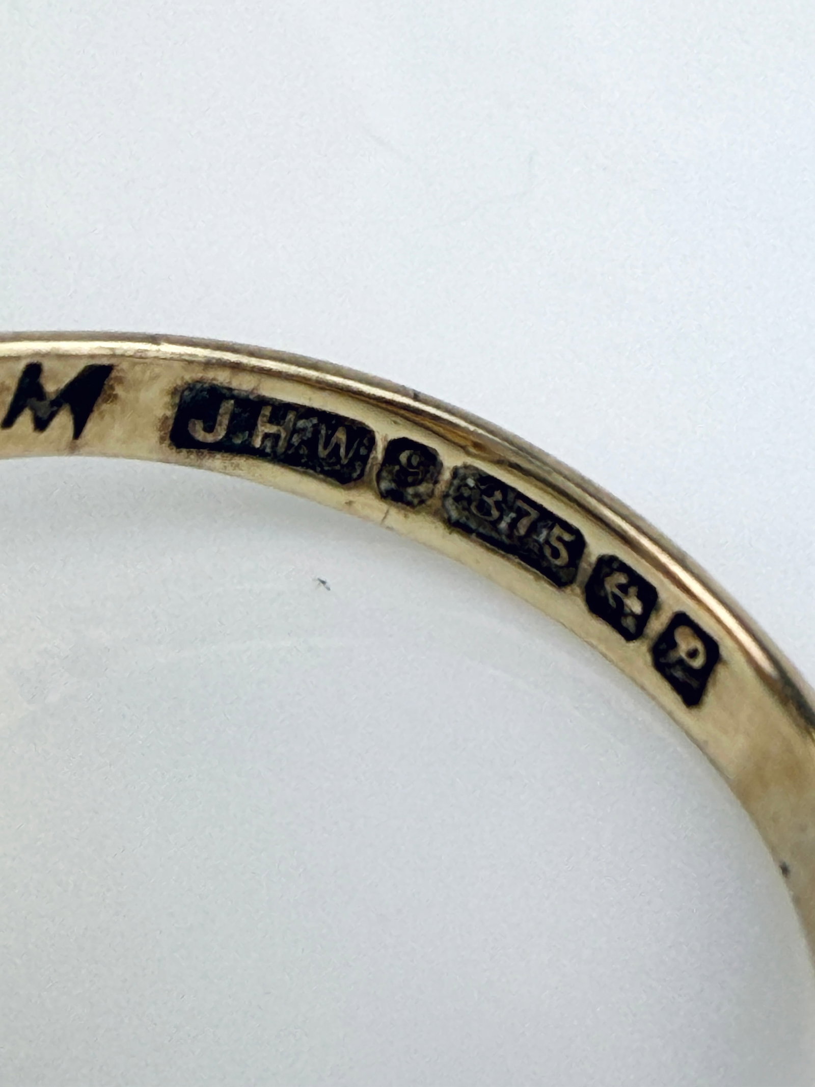 Vintage 9ct Gold Enamel/Monogram Swivel Masonic Signet Ring - 6