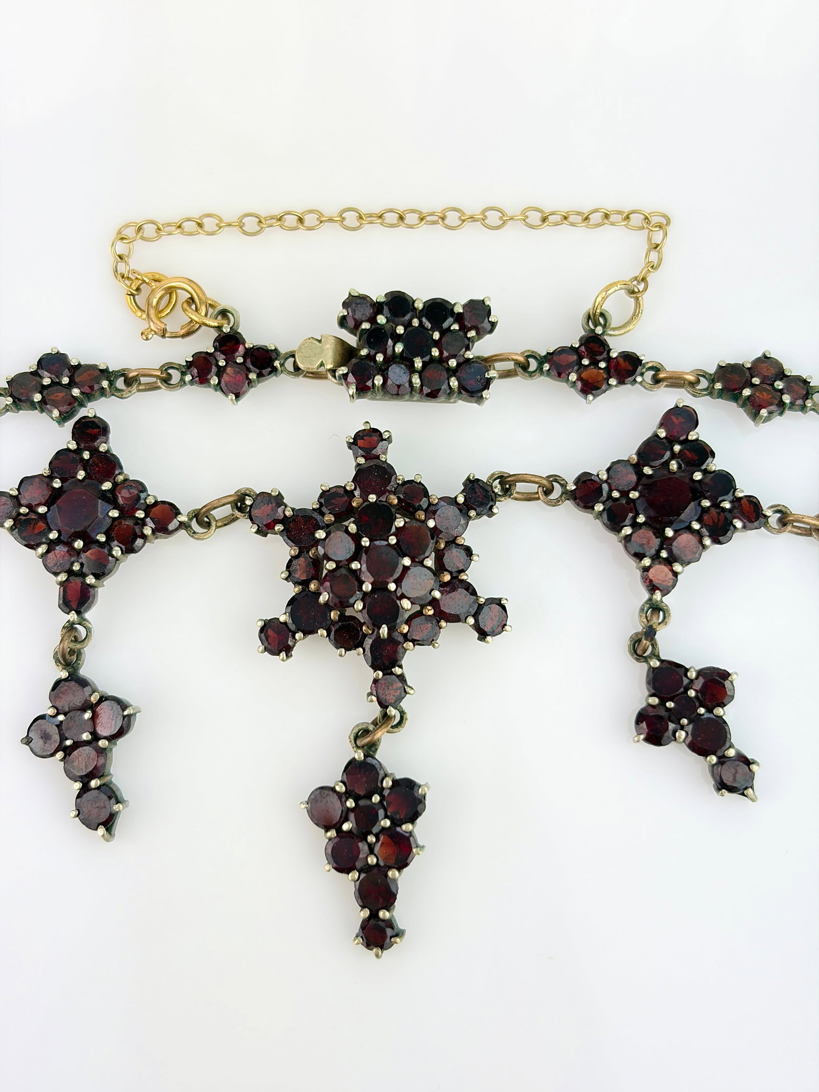 ANTIQUE BOHEMIAN GARNET NECKLACE - 7